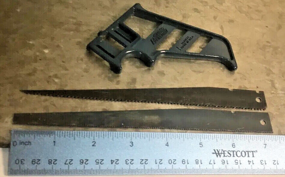 Vintage Stanley Handyman Keyhole Saw No H1275 w 2 Blades Ex Condition