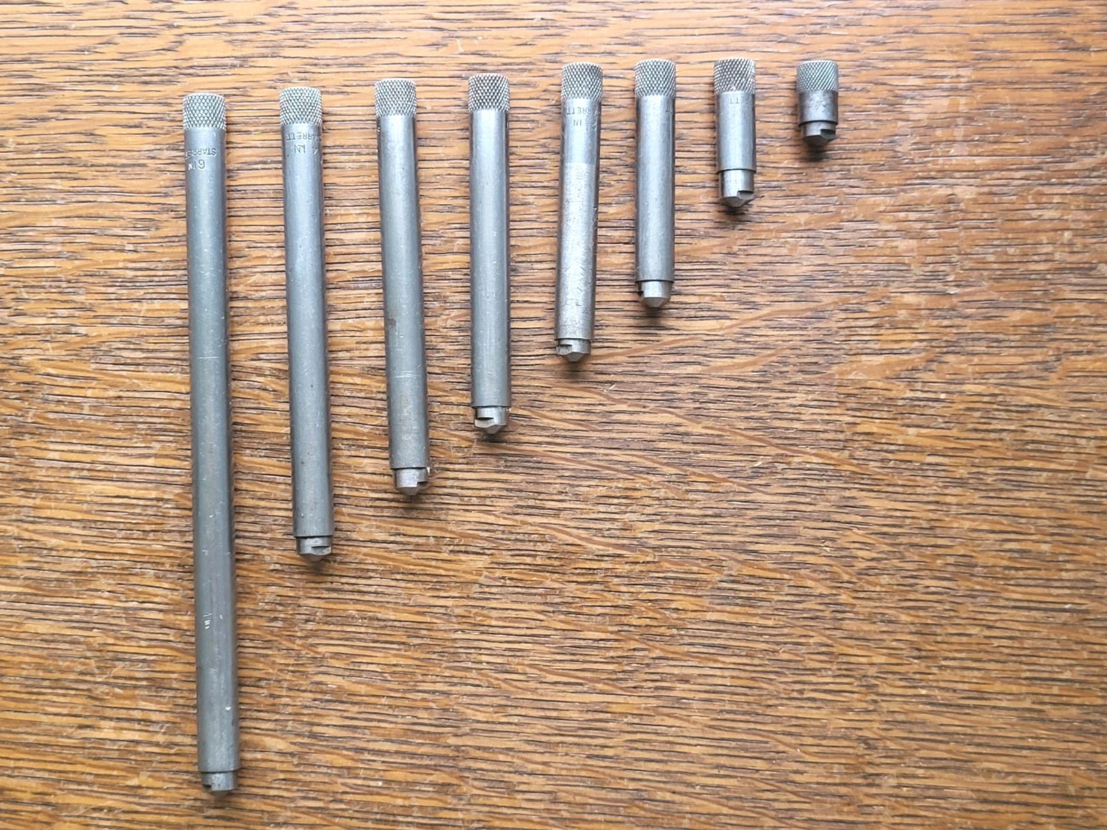 Vintage L. S. Starrett No.823B Tubular Inside Micrometer Set 1 1/2″- 12″ w/Case