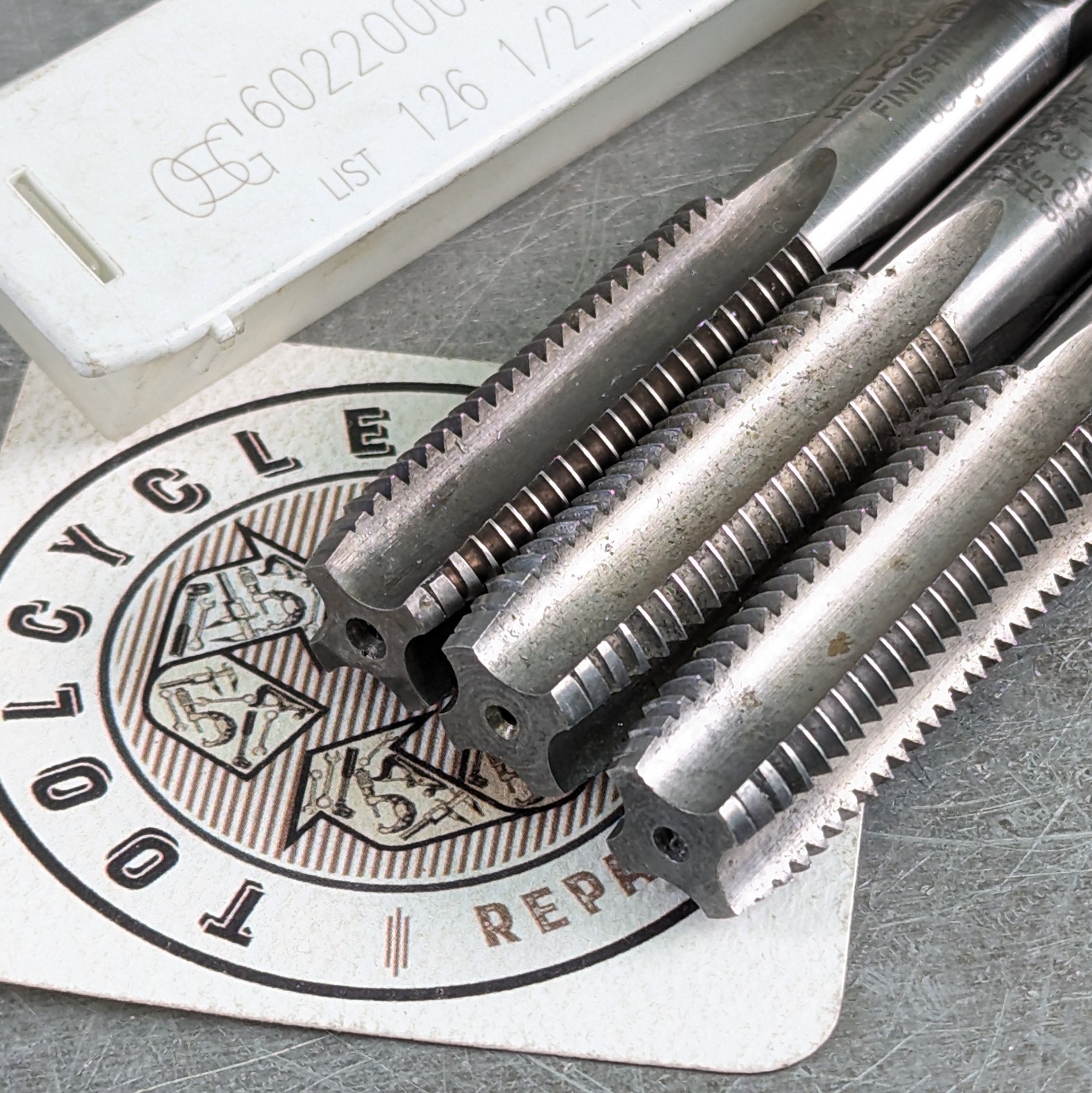 4 Taps 1/2-13 STI 4-Flute Plug/Bttm Sharp! HSS Heli-Coil OSG Machinist Tool§083