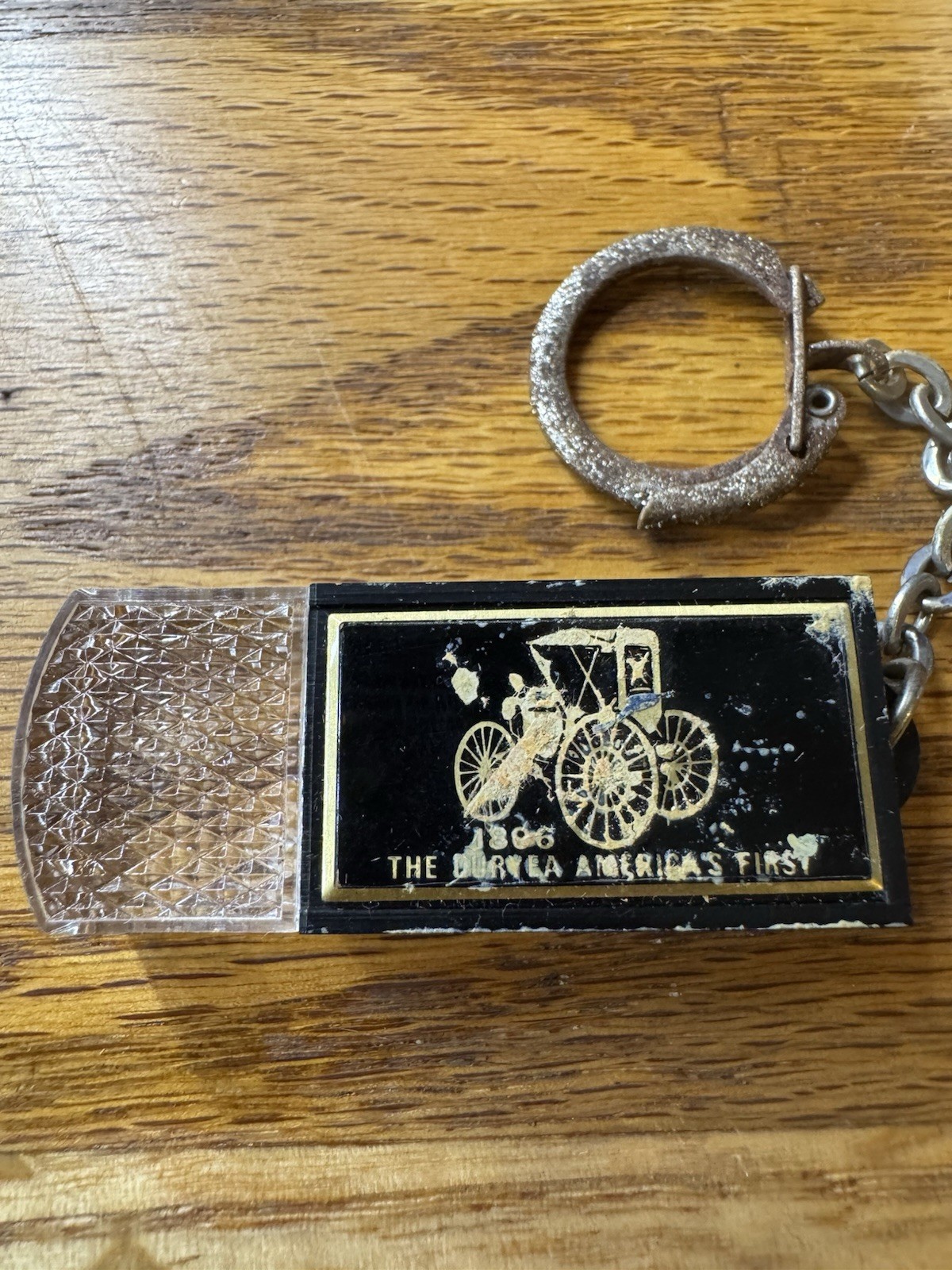 Vintage Microlight Elite Flashlight Keychain With Original Box. Works/tested