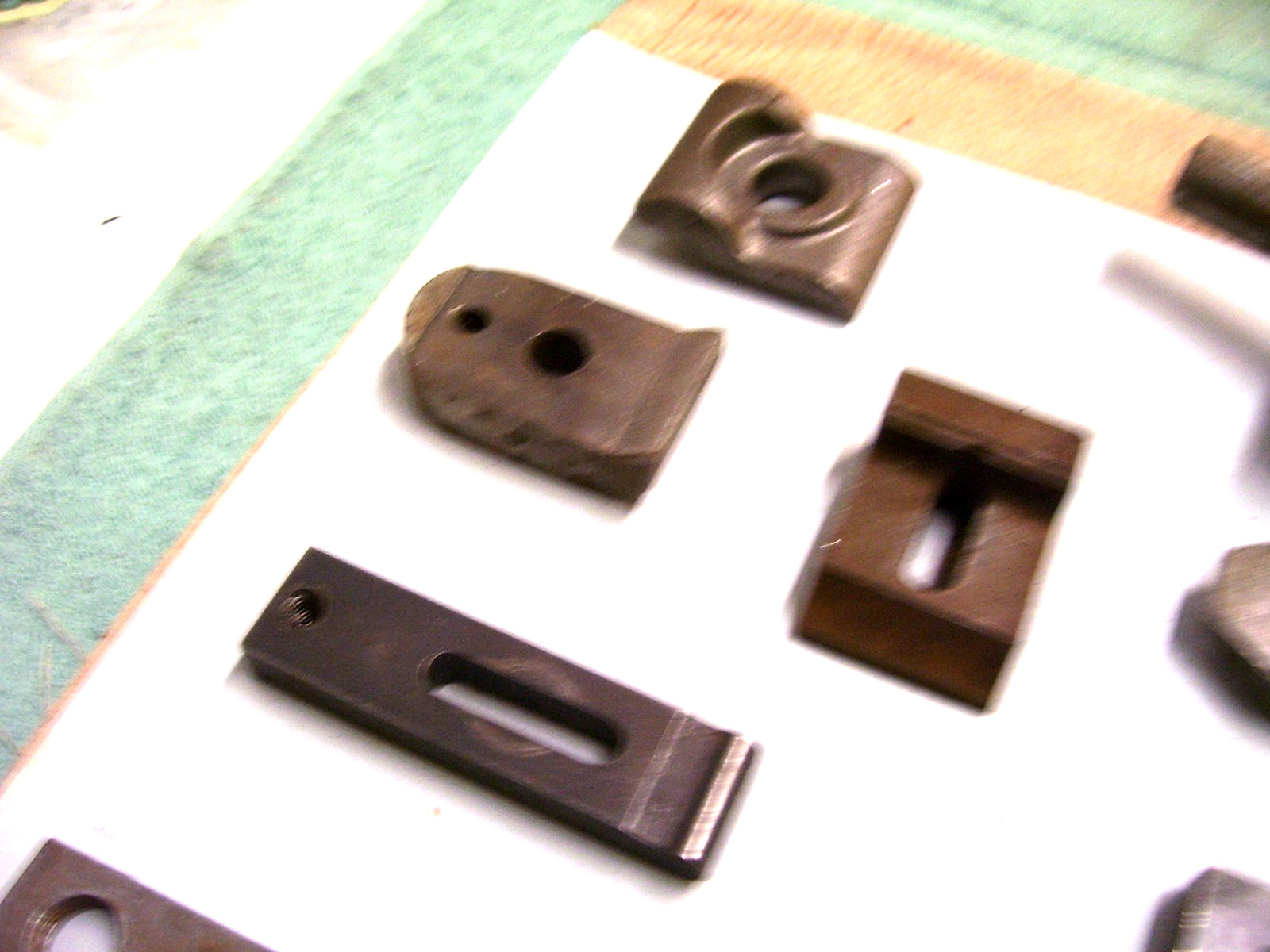 Lot of 9 MACHINIST TOOLS LATHE MILL Machinist Lot of Hold Down Straps, Block