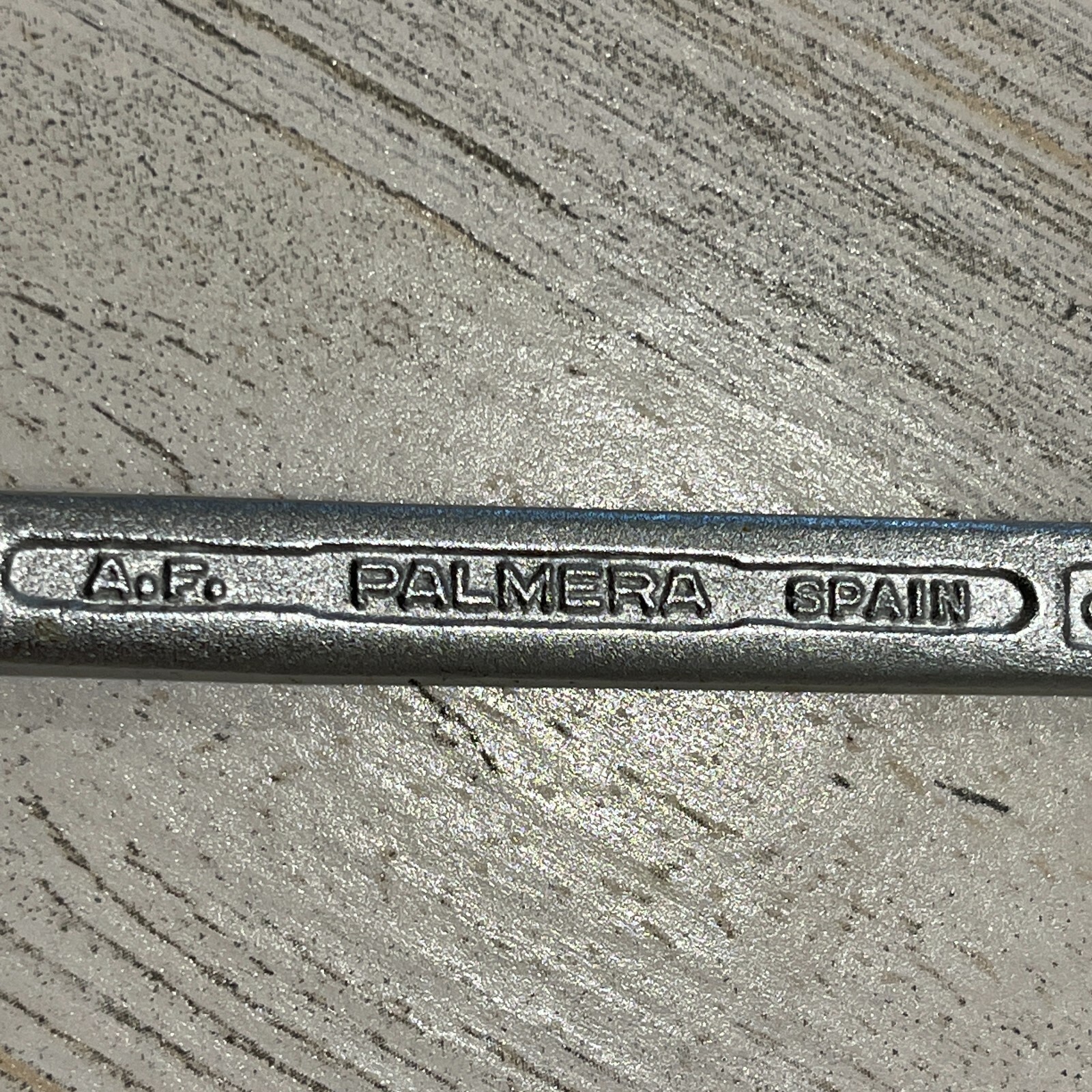Vintage A.F. Palmera Spain Combination Wrench 3/8 SAE Chrome Vanadium NOS