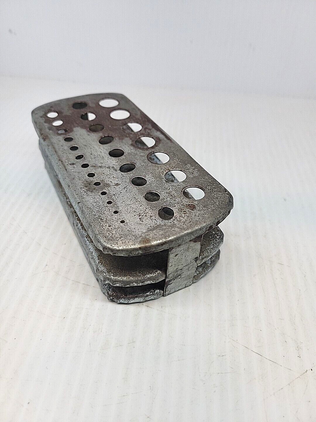 Vintage Metal Drill Bit Stand Holder 1/16”-1/2” / Great for pen holder as well