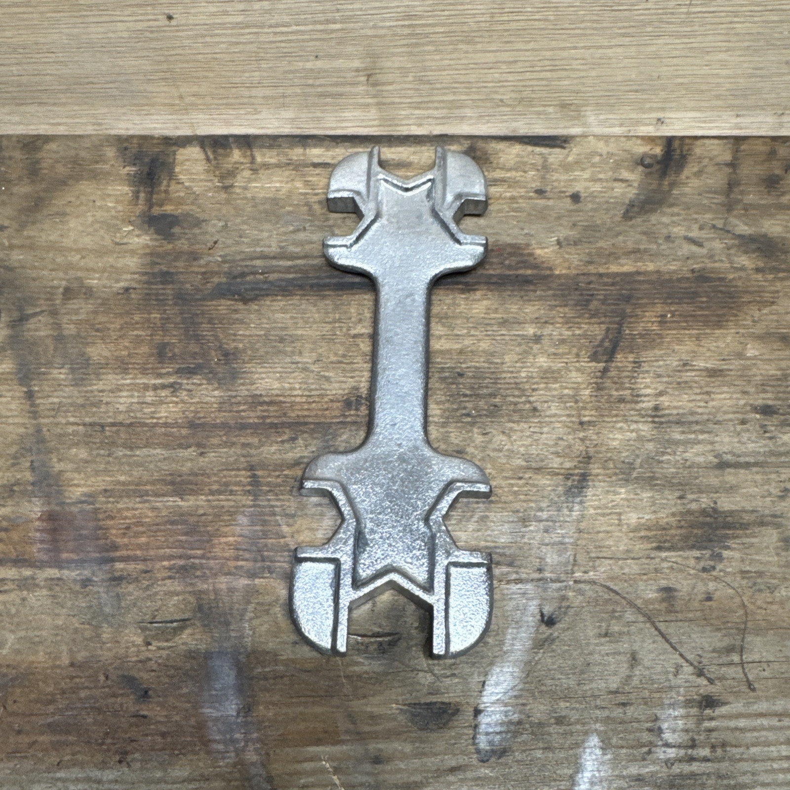 Vintage B. I. G. imperial sizes bicycle type spanner, 6 1/4″ long.