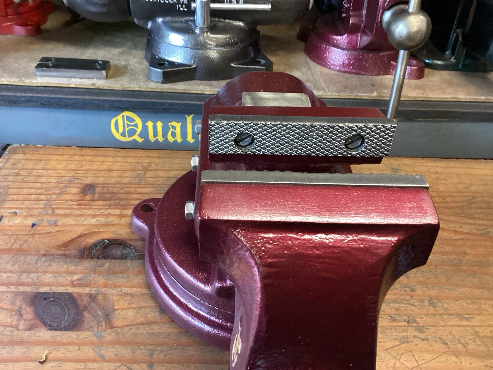 Restored Vintage Fpu Bullet Bench Vise 4 In Jaws 42 Lbs Poland 70s