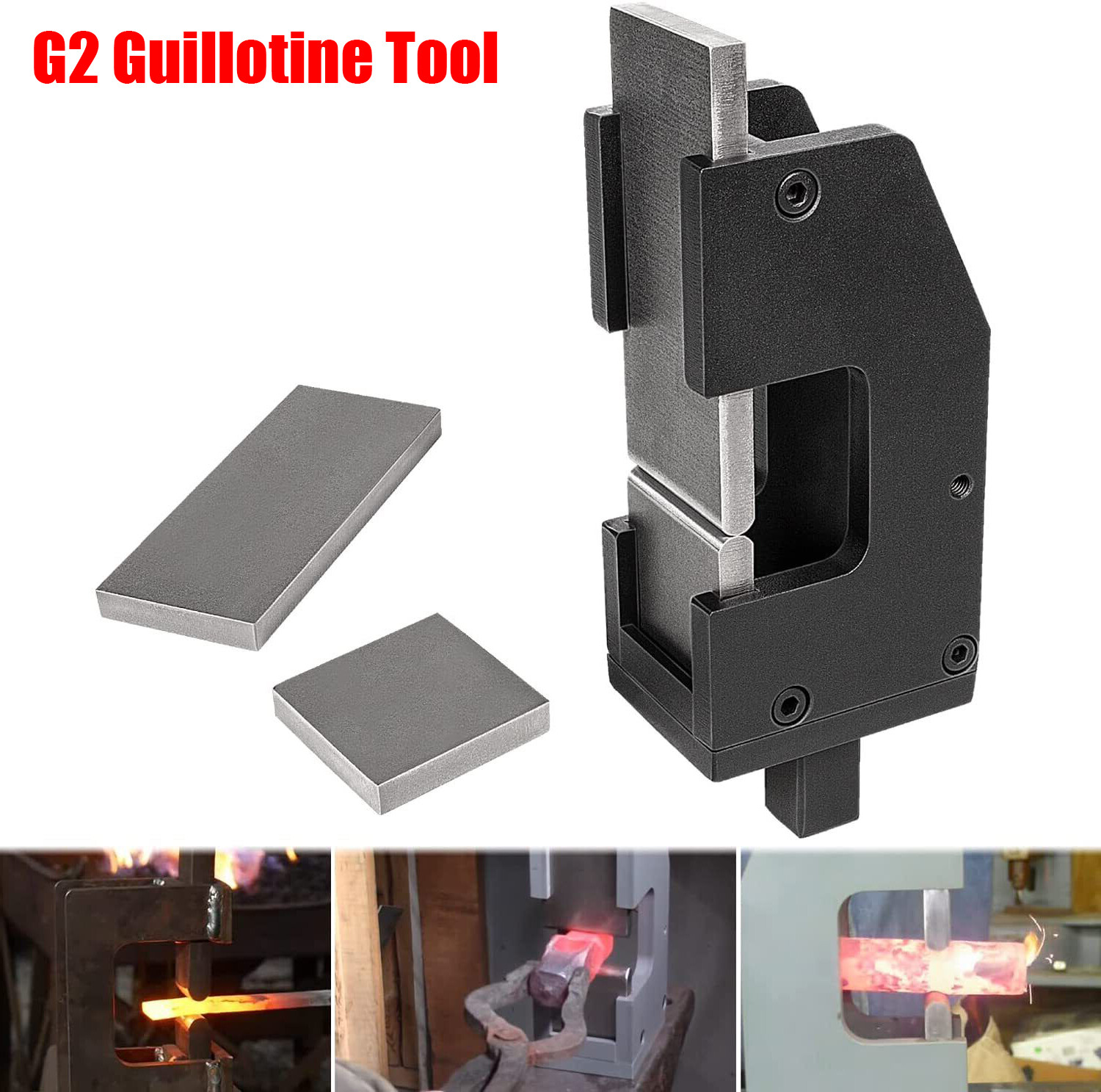 Blacksmith Guillotine Tool 5 Pcs G2 Slash Fullering Tool Anvil Metal Working