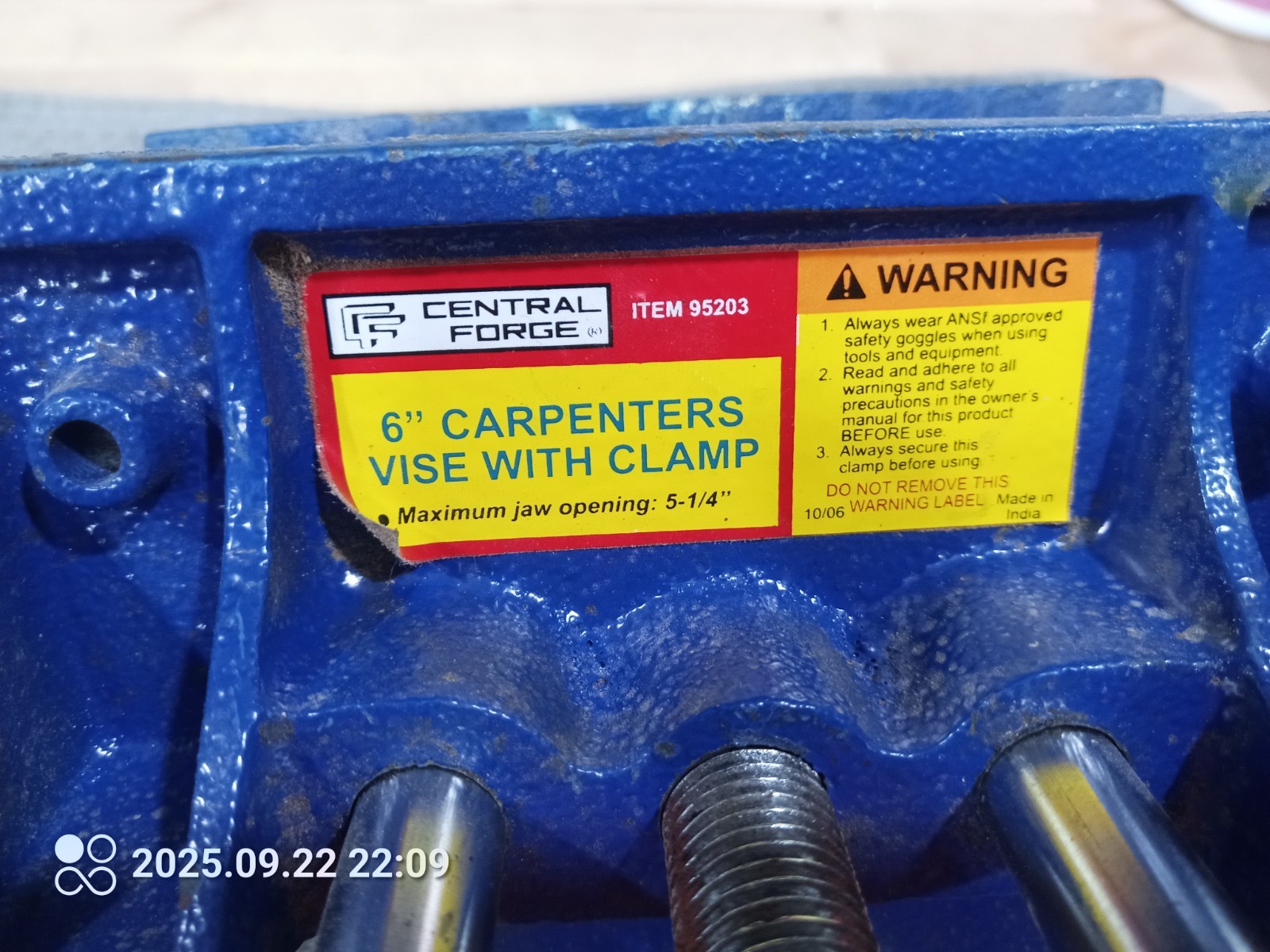 6″Carpenters Vise With Clamp