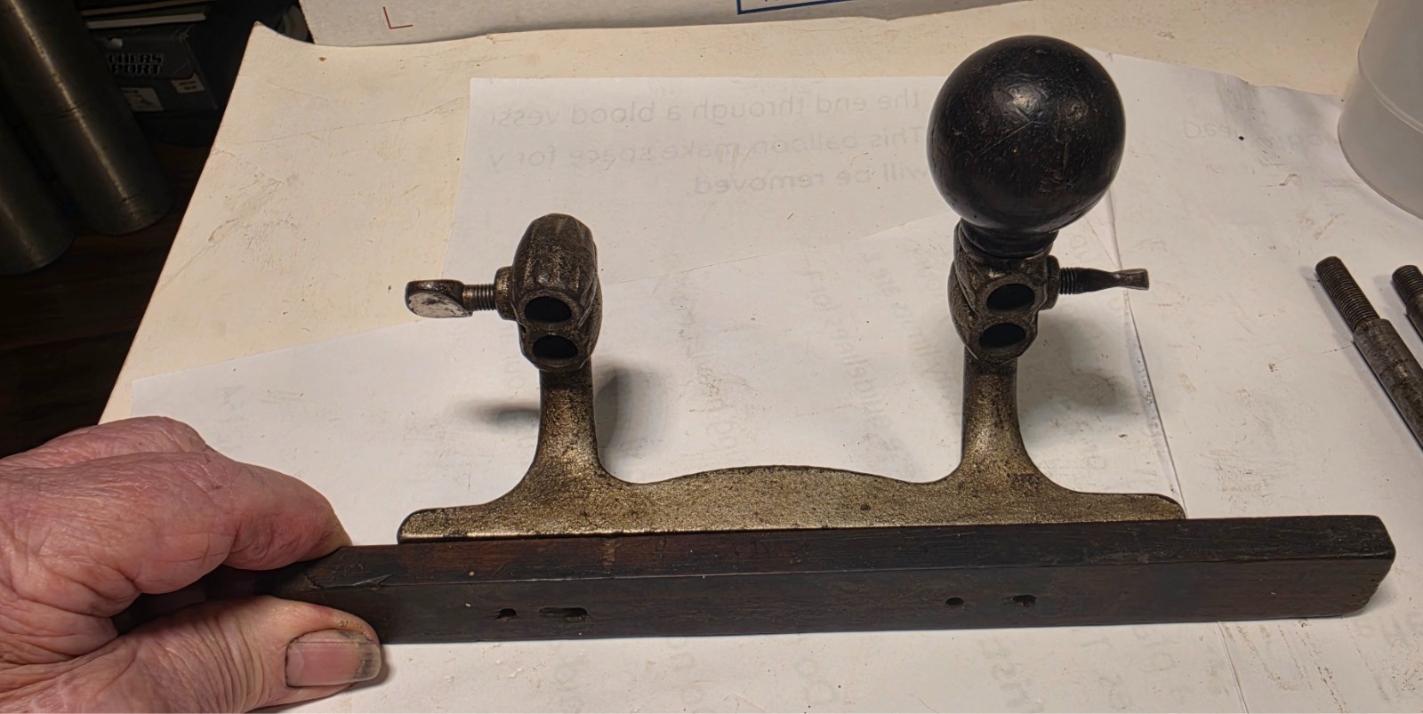 Stanley #45 Combination Plane Type 7B Floral Motif Slotted Thumb Screw 1901-1906
