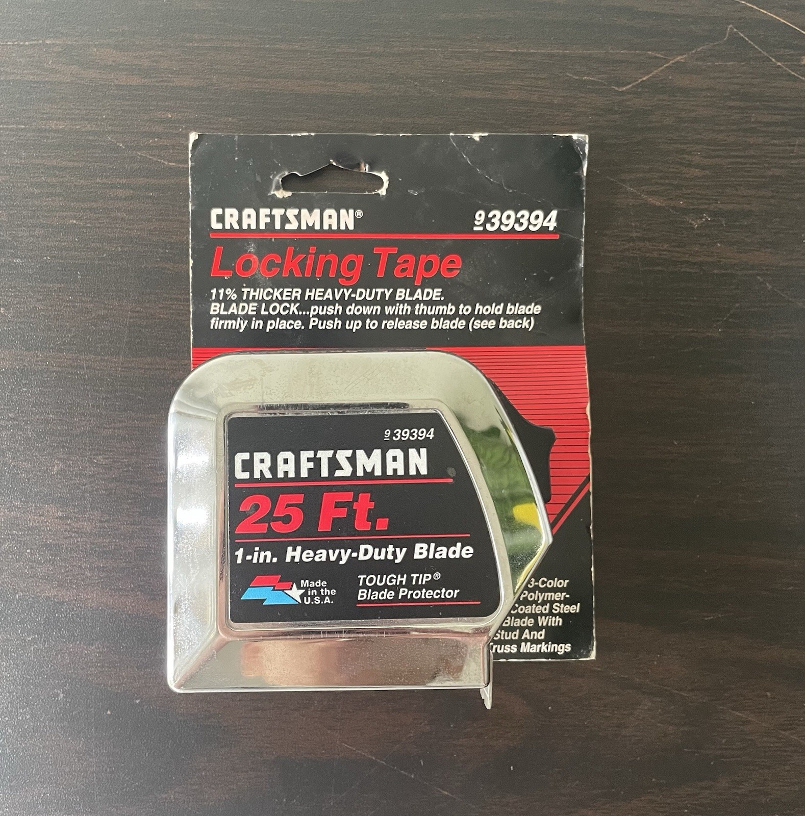 Sears Craftsman Locking Tape Measure 25 ft Heavy Duty 39394 USA