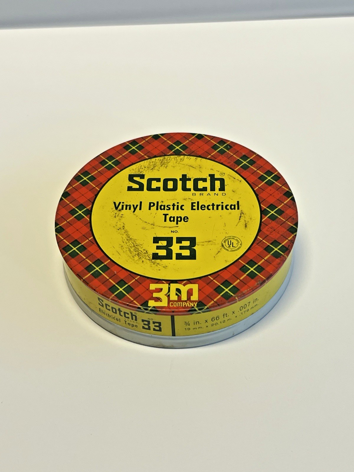Vintage SCOTCH Vinly Plastic Electrical Tape; No. 33; NOS Unused; 1949