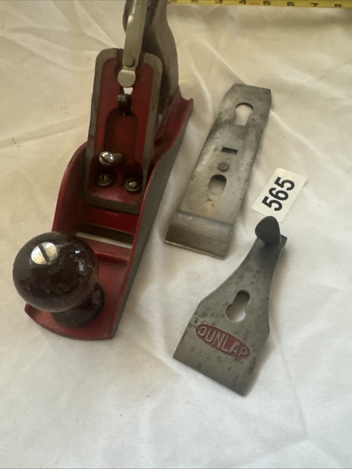 Vintage Dunlap Wood Planer Great Planer Made In USA sharp Blades 9 3/4” X 2 .25”