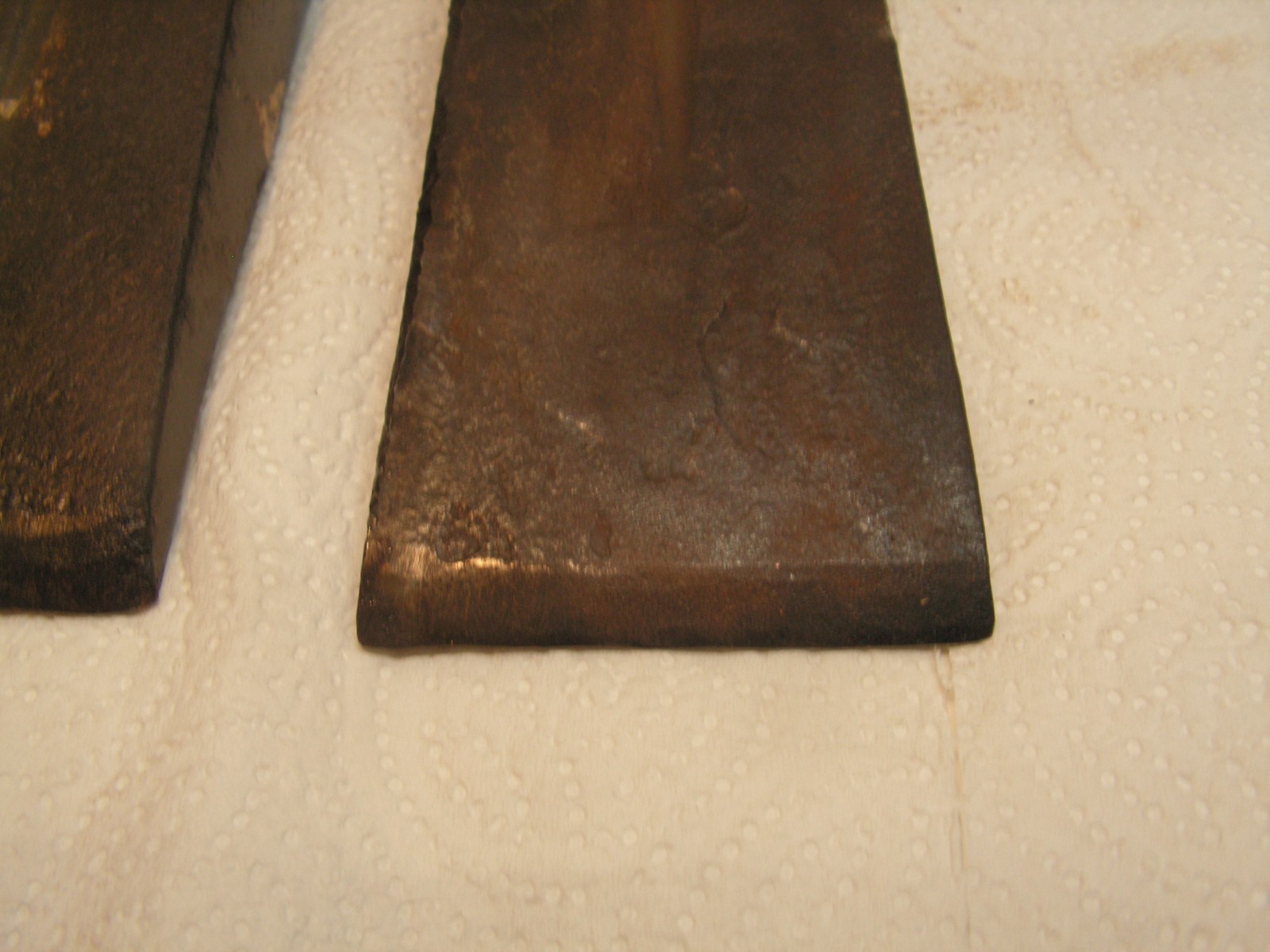 2 X STEEL HEAT TREATED WOOD SPLITTING WEDGE 4lbs 14oz+- AP-5074 U.S.A. Vintage