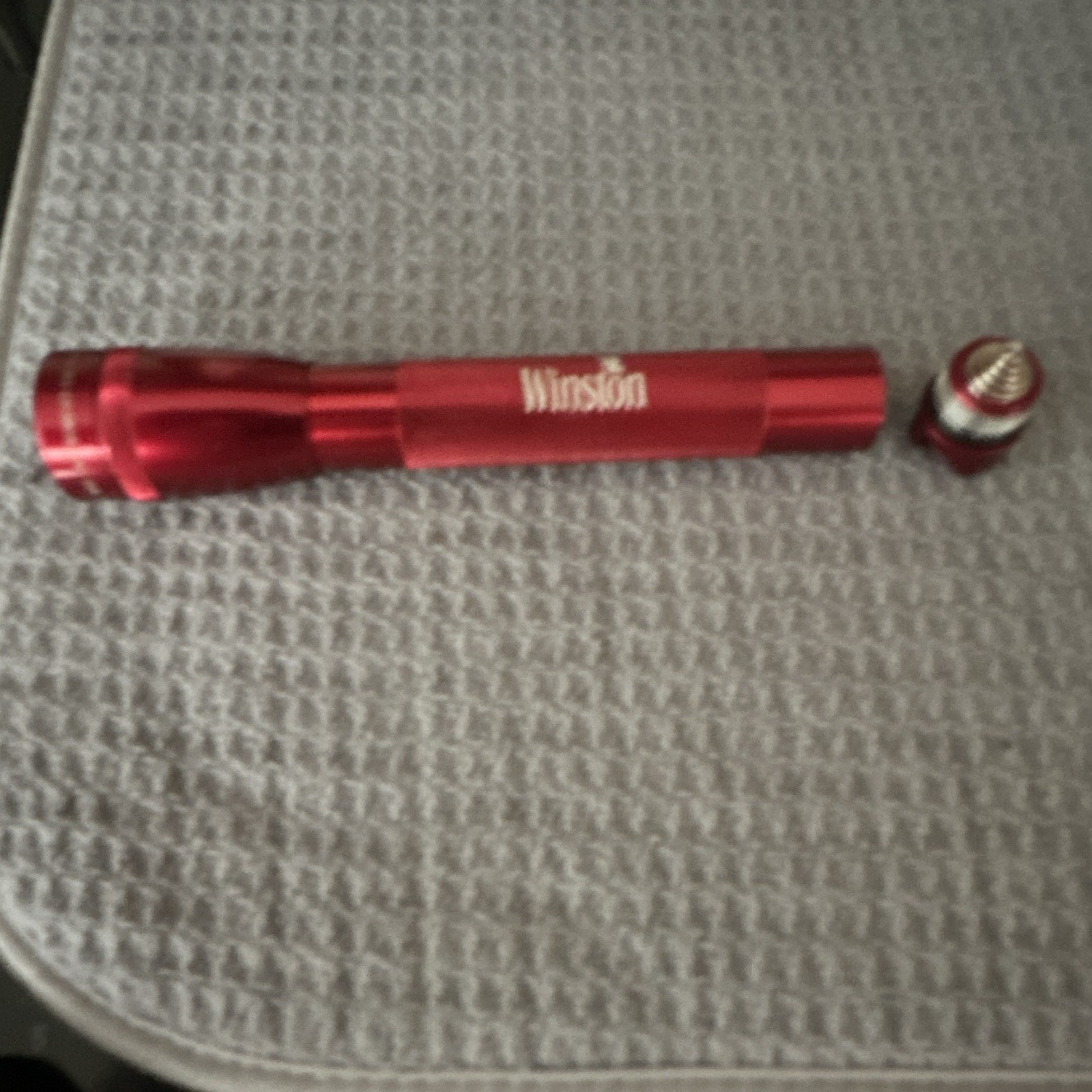 Mag-Lite Mini Maglite Red Flashlight Winston Branded w/ Box/Case