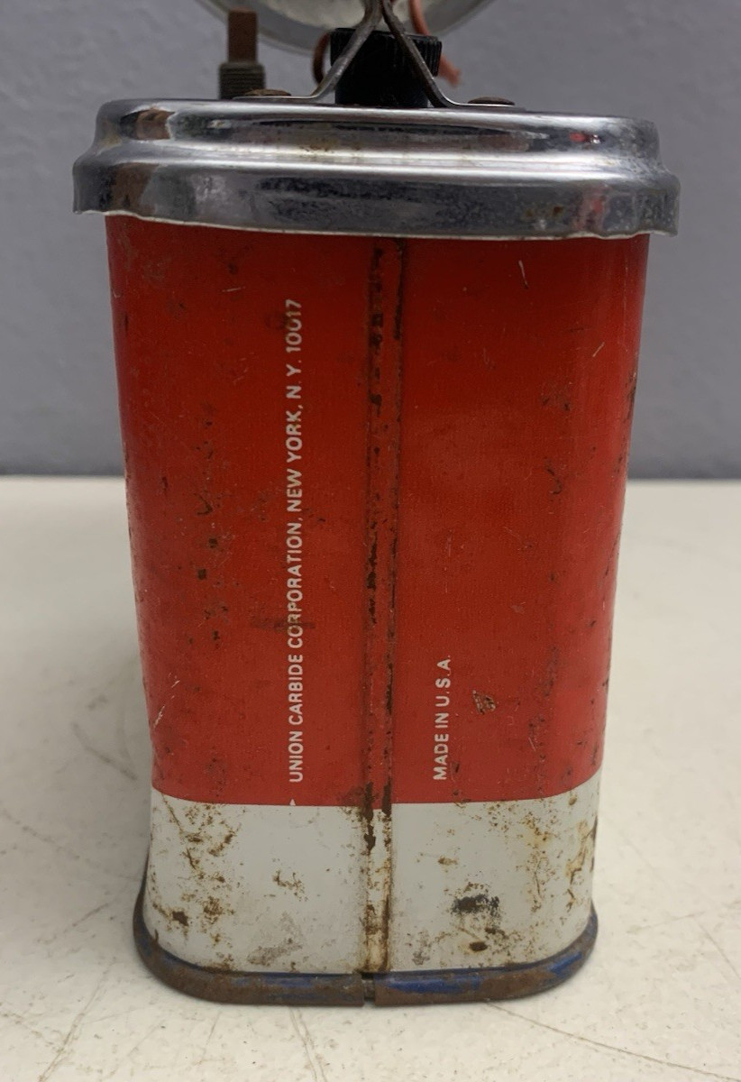 Vintage Eveready Big Jim Weatherproof Lantern Flashlight Model 101 Untested