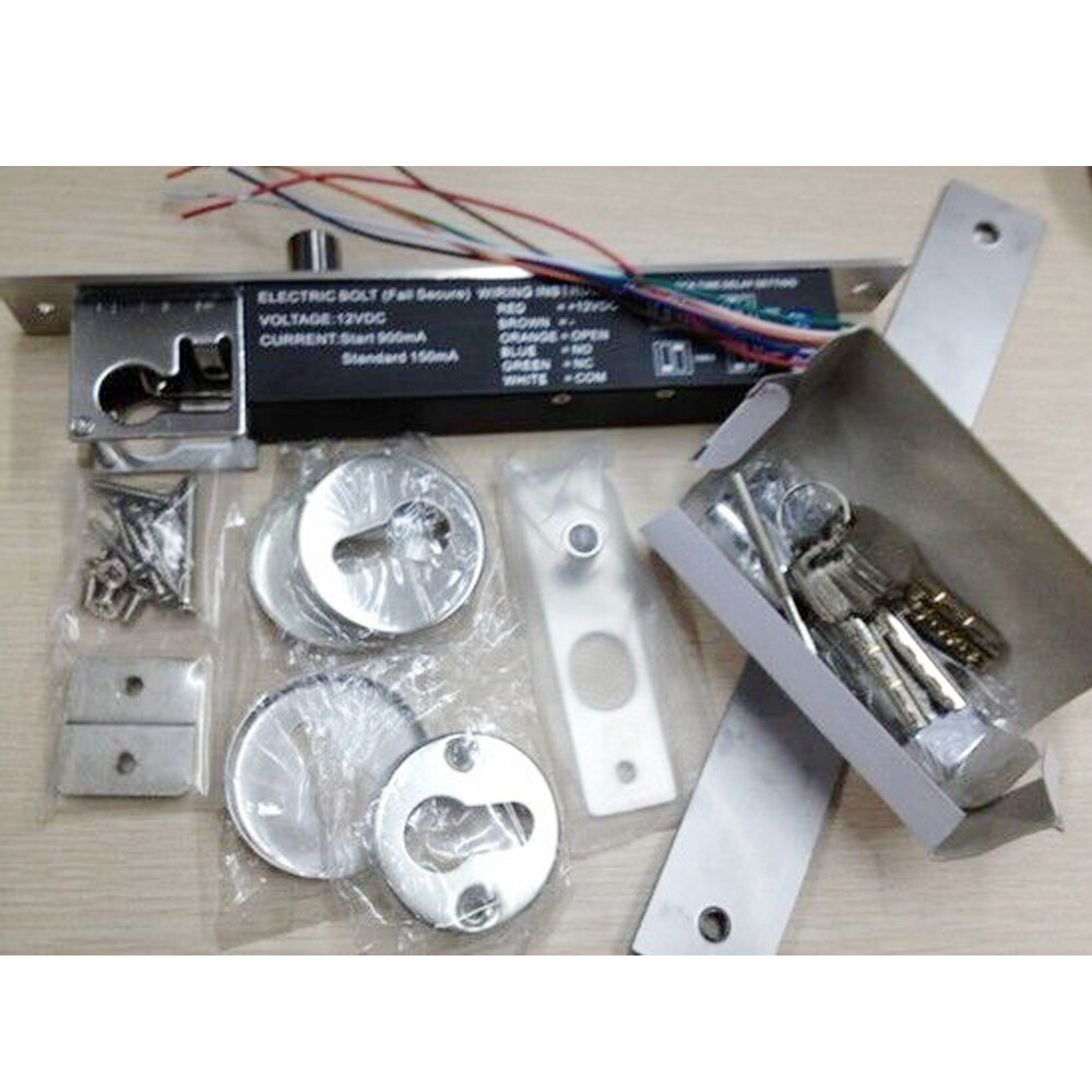 Magnetic sensor key open delay 12V power-off Fail Secure Electric bolt lock