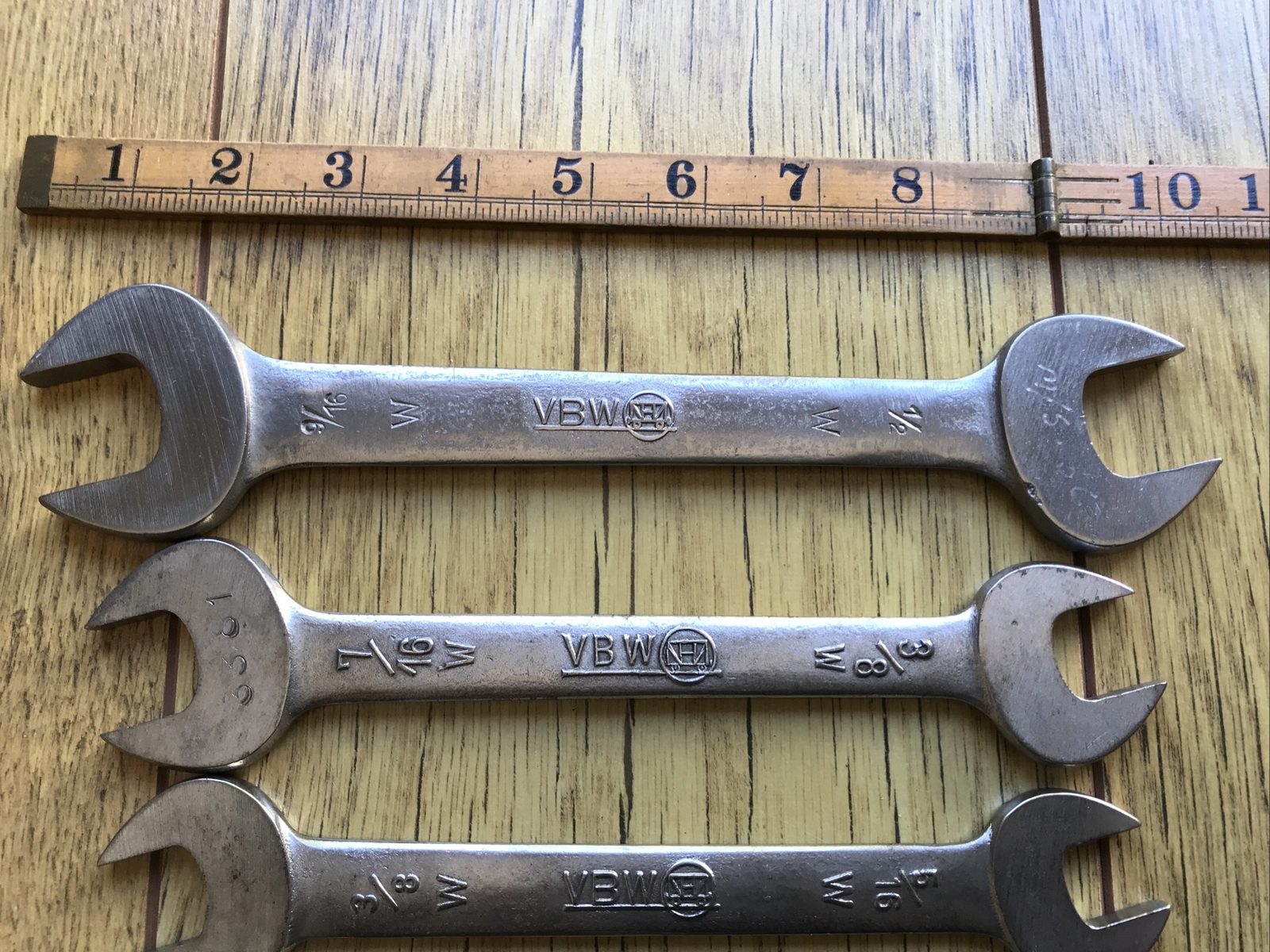5 German VBW🇩🇪 Whitworth Spanners 9/16” To 3/16” Whitworth