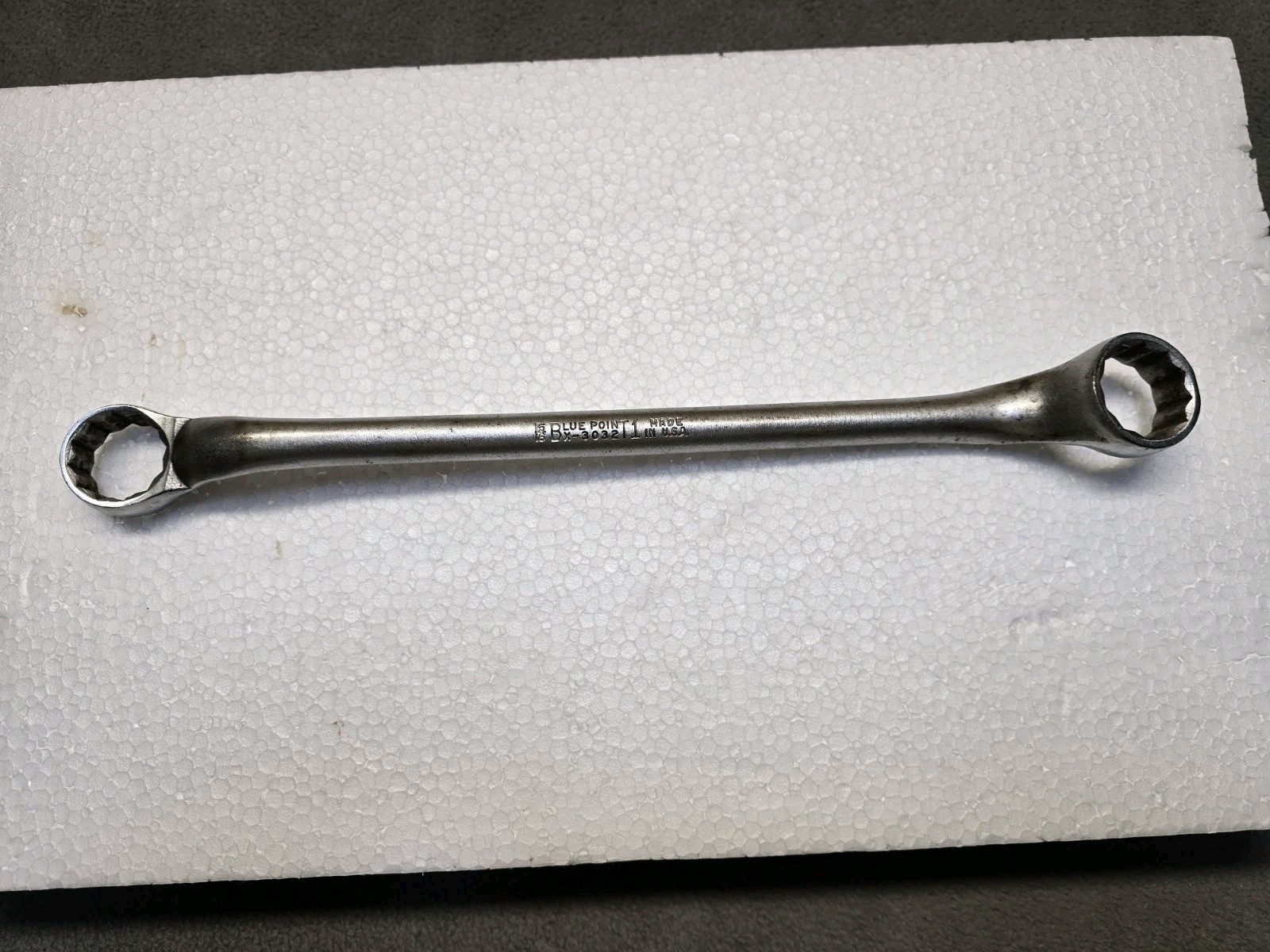 Vintage Blue Point X-3032 Round Beam Box End Wrench 15/16” X 1”