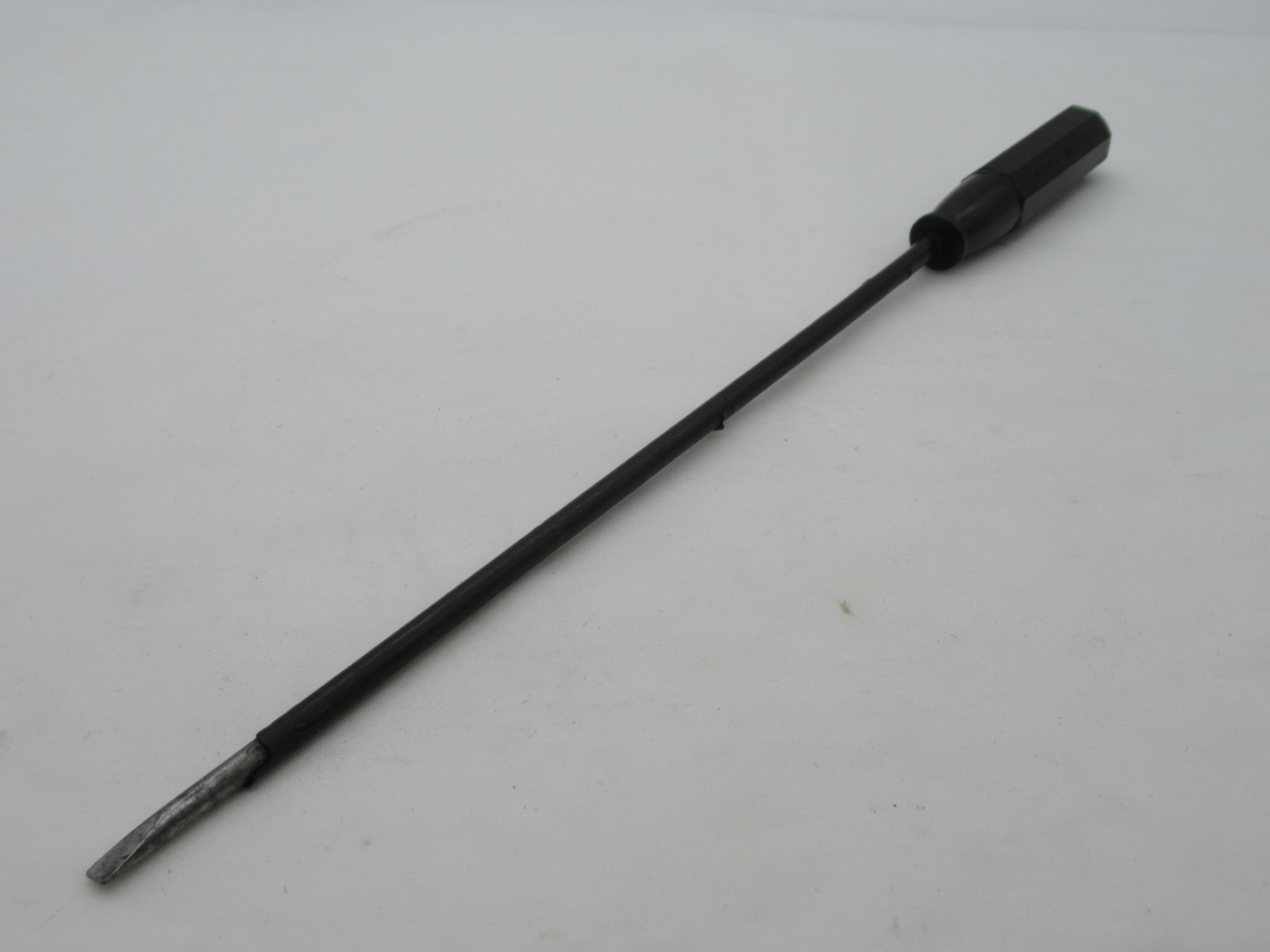 Stunning Vintage 14″ Guys Silver Steel Long Reach Electricians Screwdriver 3/16″