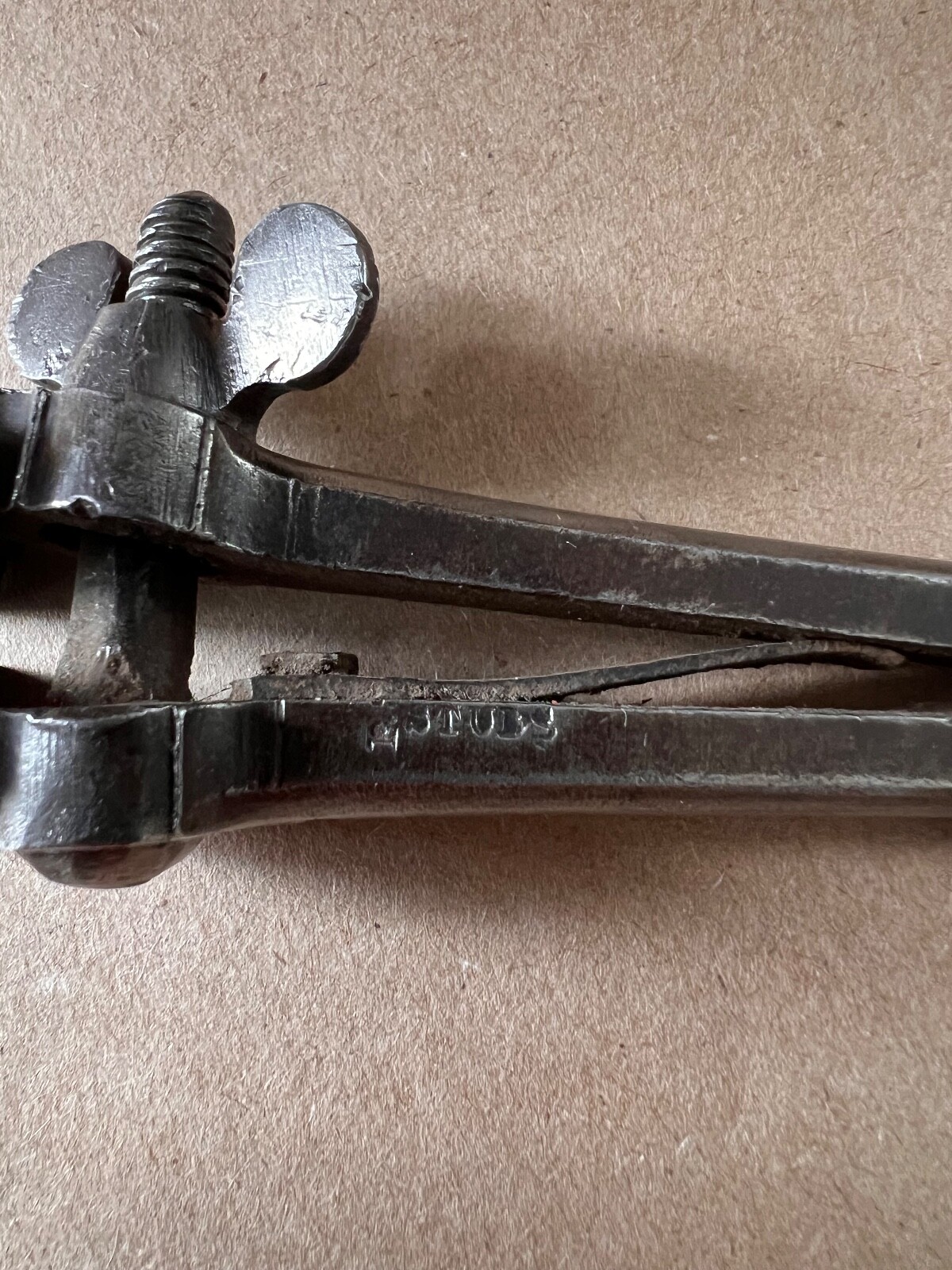 Antique P Stubs Vice England 19th Century Hand Held Jeweler Watchmaker Tool 3.5”