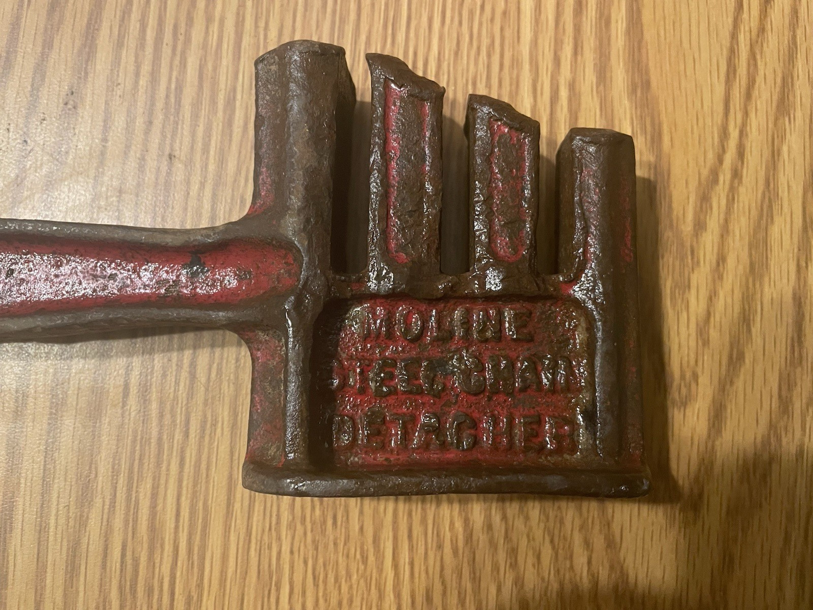 RARE Old MOLINE Iron Works Chain Breaker Detacher Tool A69