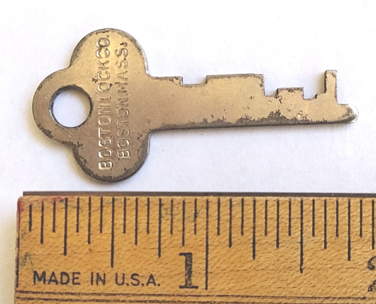 Vintage Key Boston Lock Co ZF0249 Mass Appx 1-3/4″ Replacement Locks Steampunk