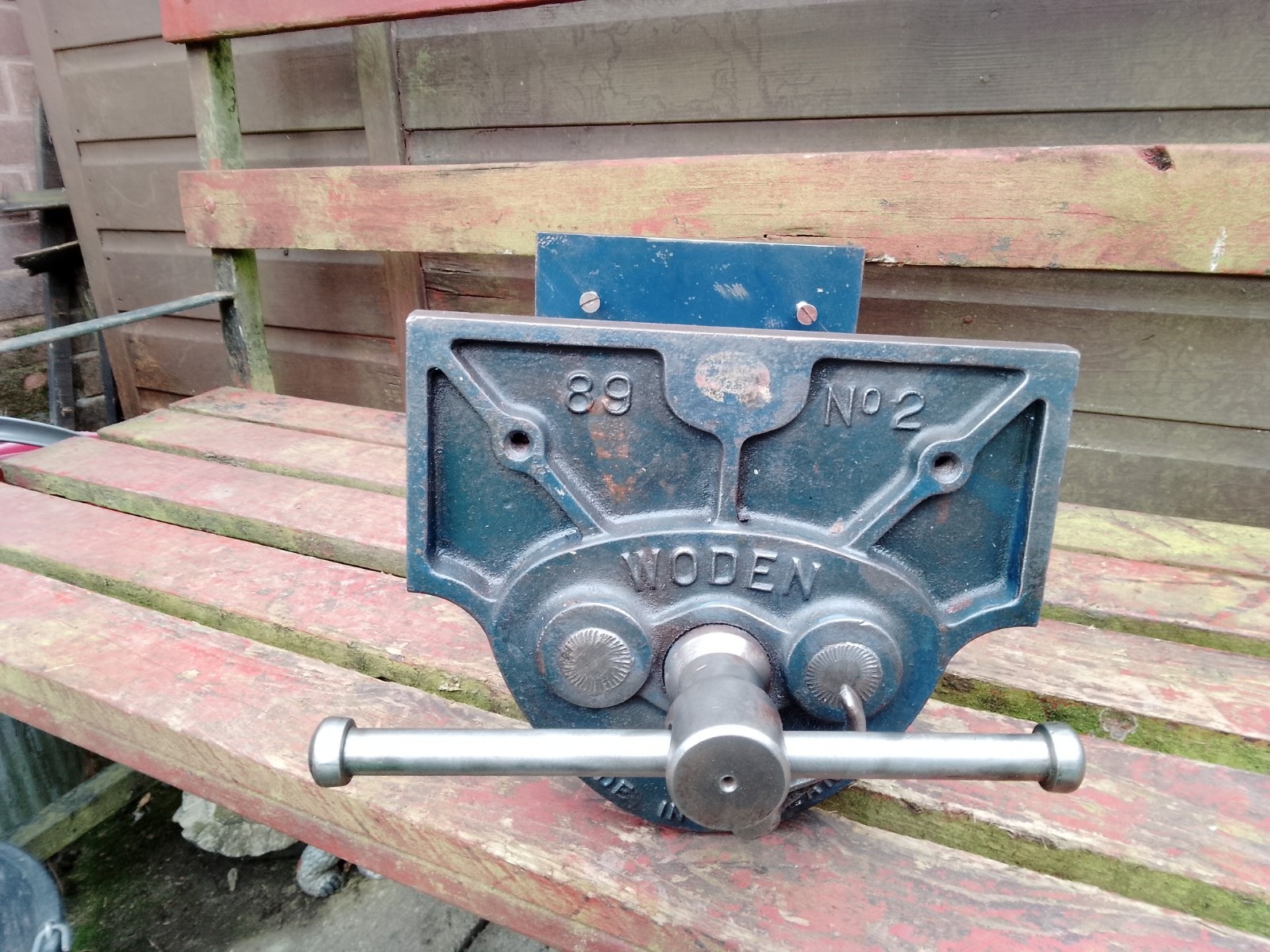 Vintage Woden No2 Quick Release 89 woodworking vice