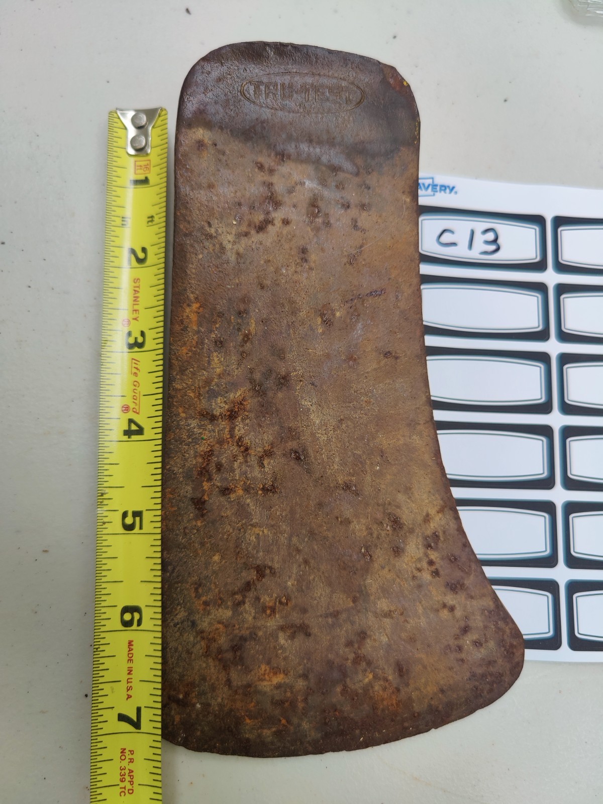 Vintage True Temper Axe Head 3.5 lb Single Bit