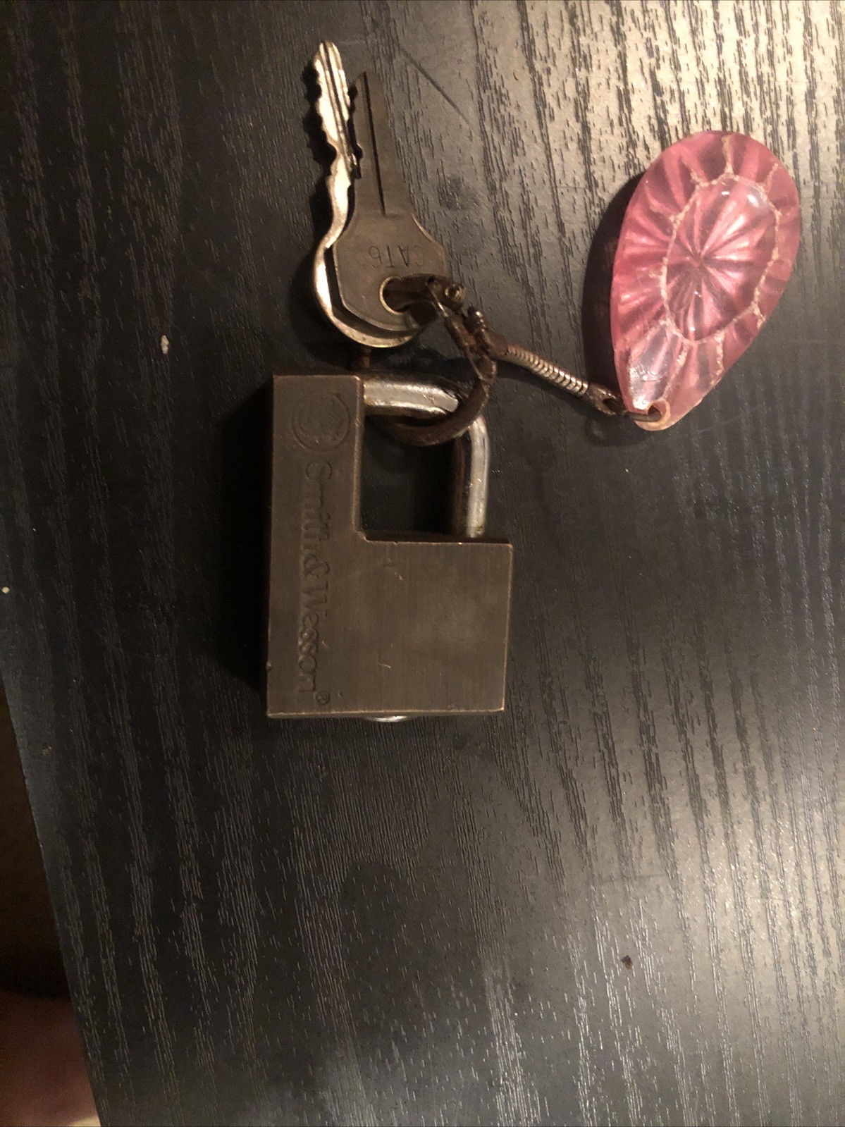 Vintage Smith&wesson trailer hitch lock Brass
