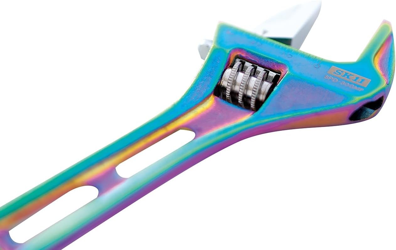 New SK11 SPIDER Gear Wide Adjustable Wrench Rainbow 30mm SPD-30GMP from Japan