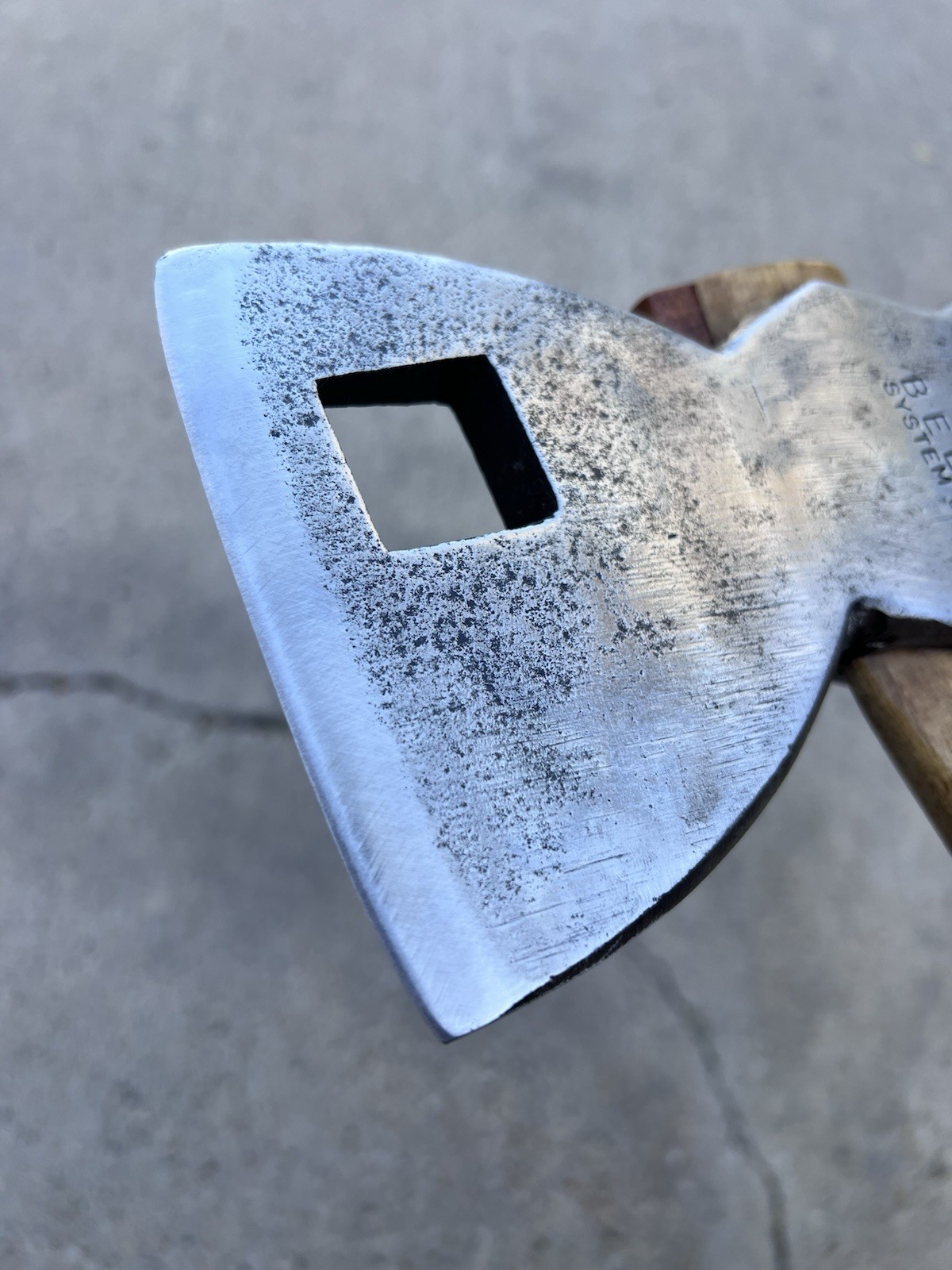 Bad-Axe Bell System B Linemen 3.9lb Axe, 15.5in Custom Handle, Mesquite Wedged
