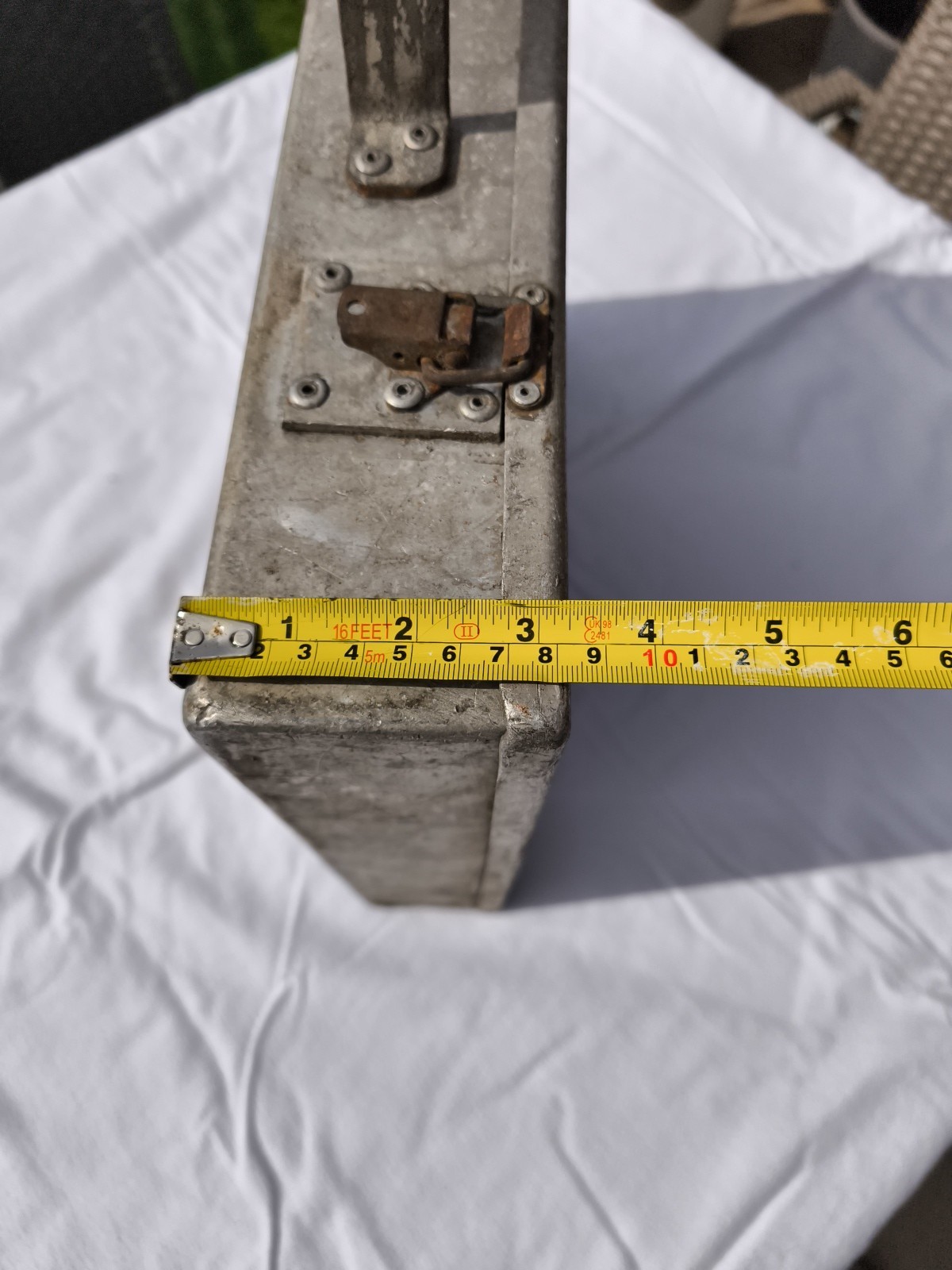 Industrial Aluminium Tool Box Engineers Case Storage Decor Retro Vintage TV Prop