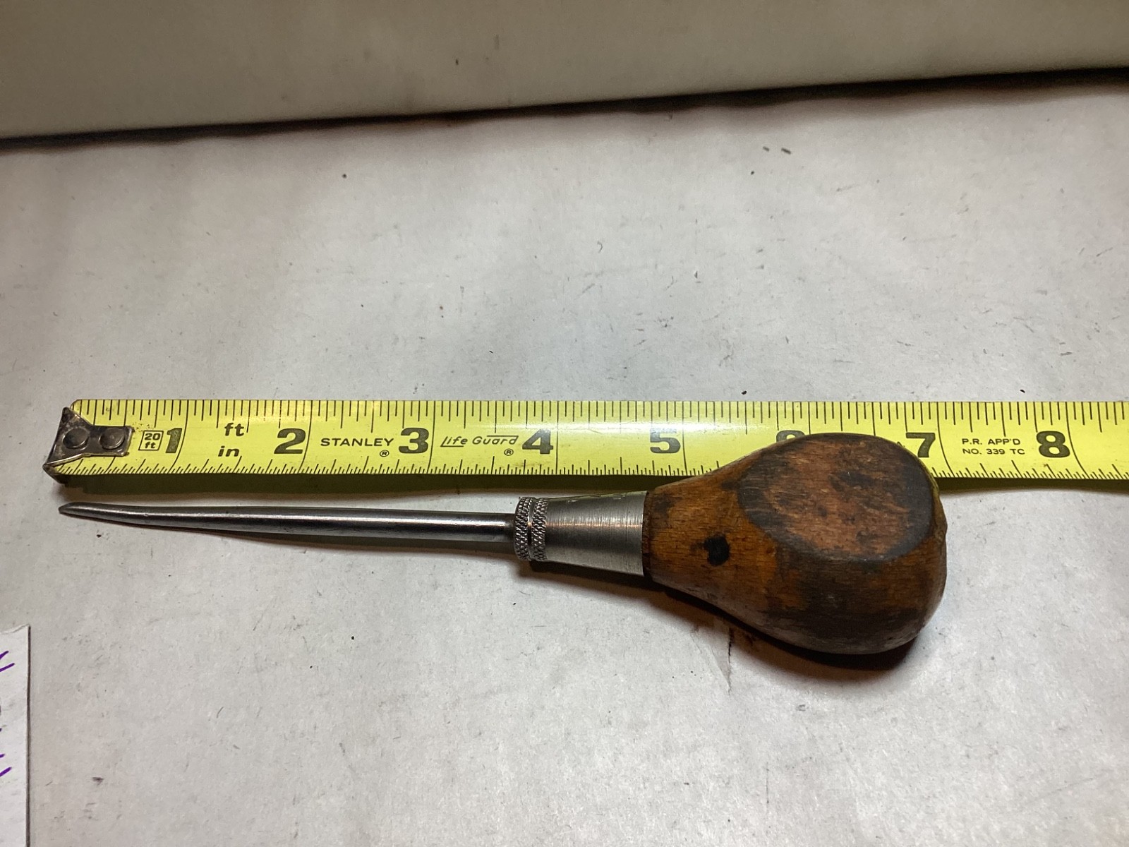 Vintage Stanley #117 scratch Awl carpenter tool