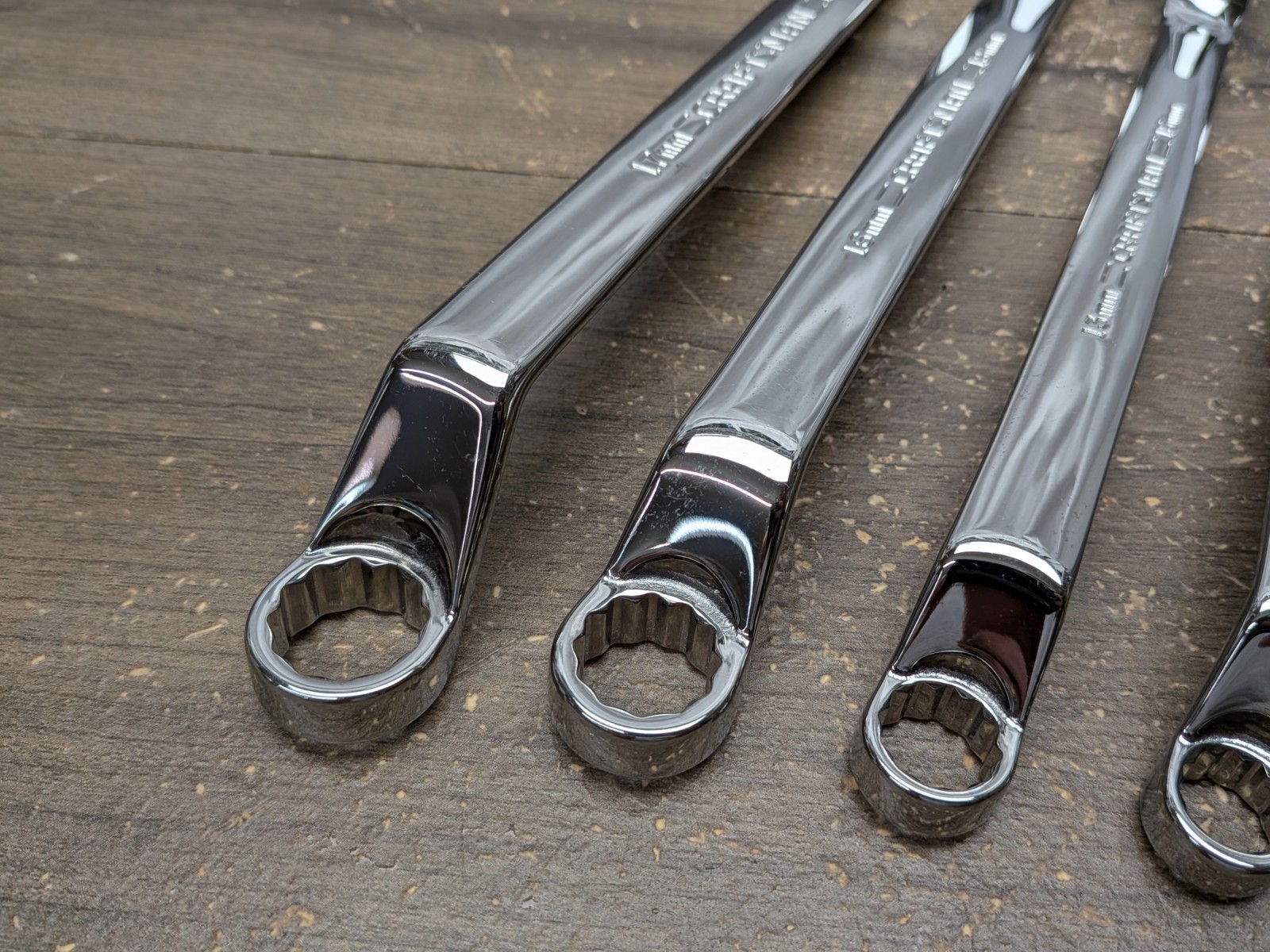 Vintage Craftsman 9pc Full Polish Metric Double Box End Professional Wrench Set