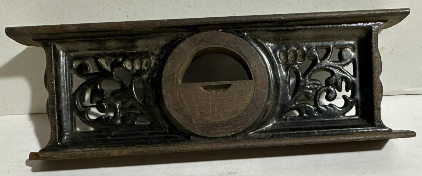 Antique Davis Level & Tool Co. Ornate Cast Iron Frame 7″ Level Pat. 1867