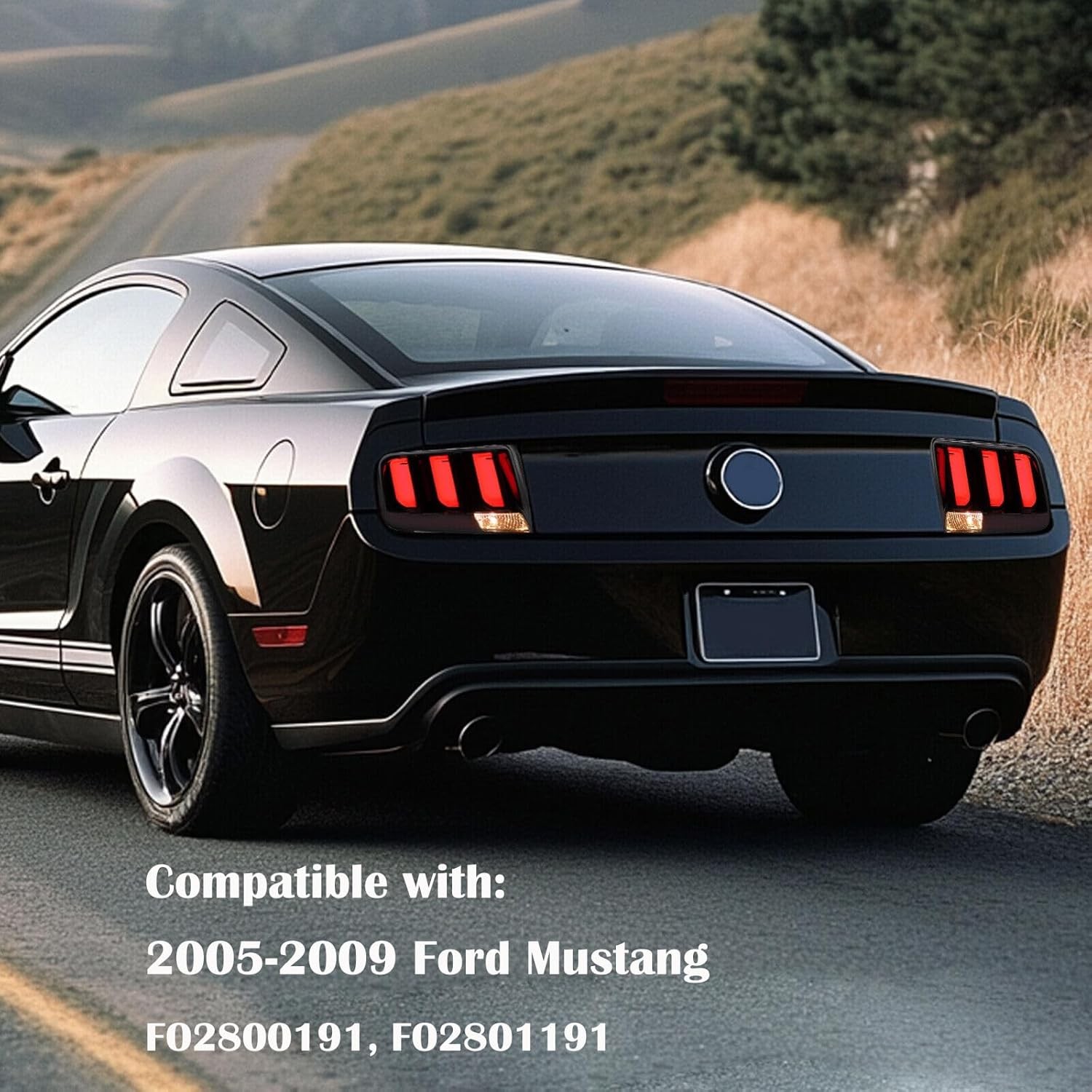 LED Tail Lights Assembly Compatible with 2005 2006 2007 2008 2009 Ford Mustan…