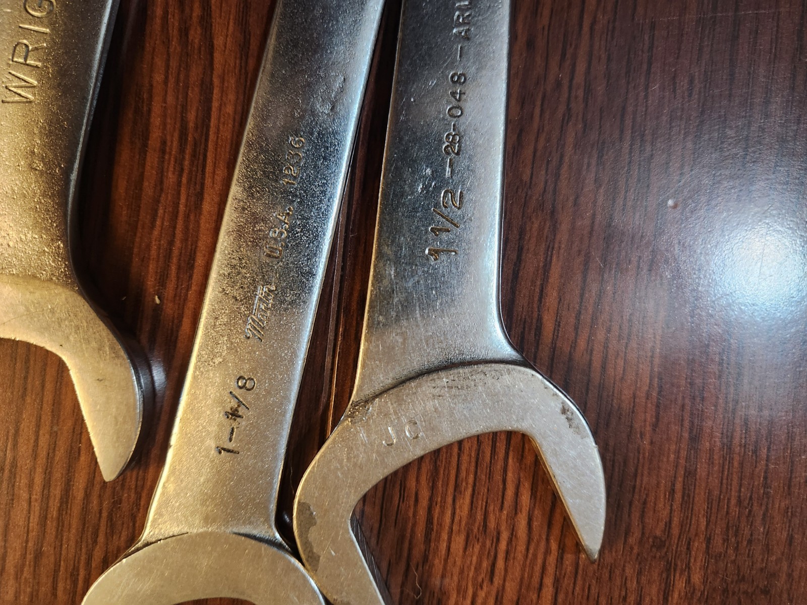 Open End Angle Service Wrenches Various Brand And Sizes.