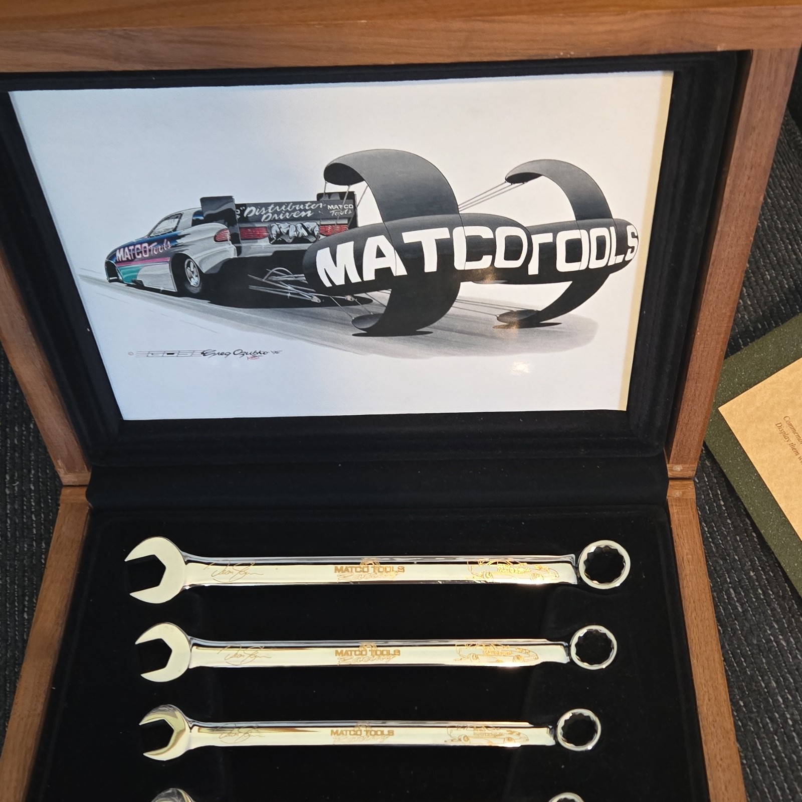 1996 MATCO TOOLS DEAN SKUZA COMMEMORATIVE WRENCH SET DODGE AVENGER FUNNY CAR