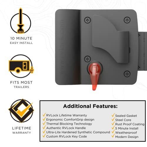 GripLite RV Door Lock Replacement for Secure Access with A Premium Standard