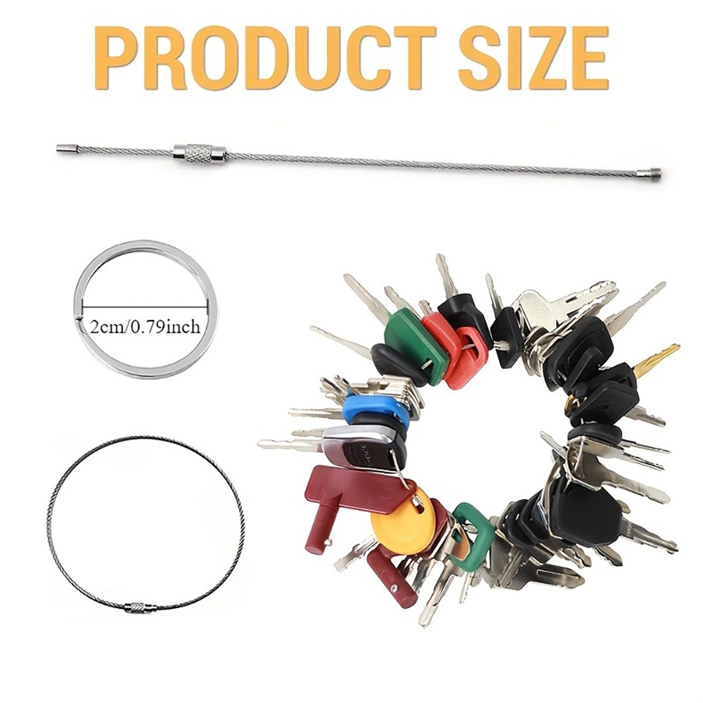 48-DIY Replacement Keys Set fits Multi-Model Key Parts, Master Replacement Parts