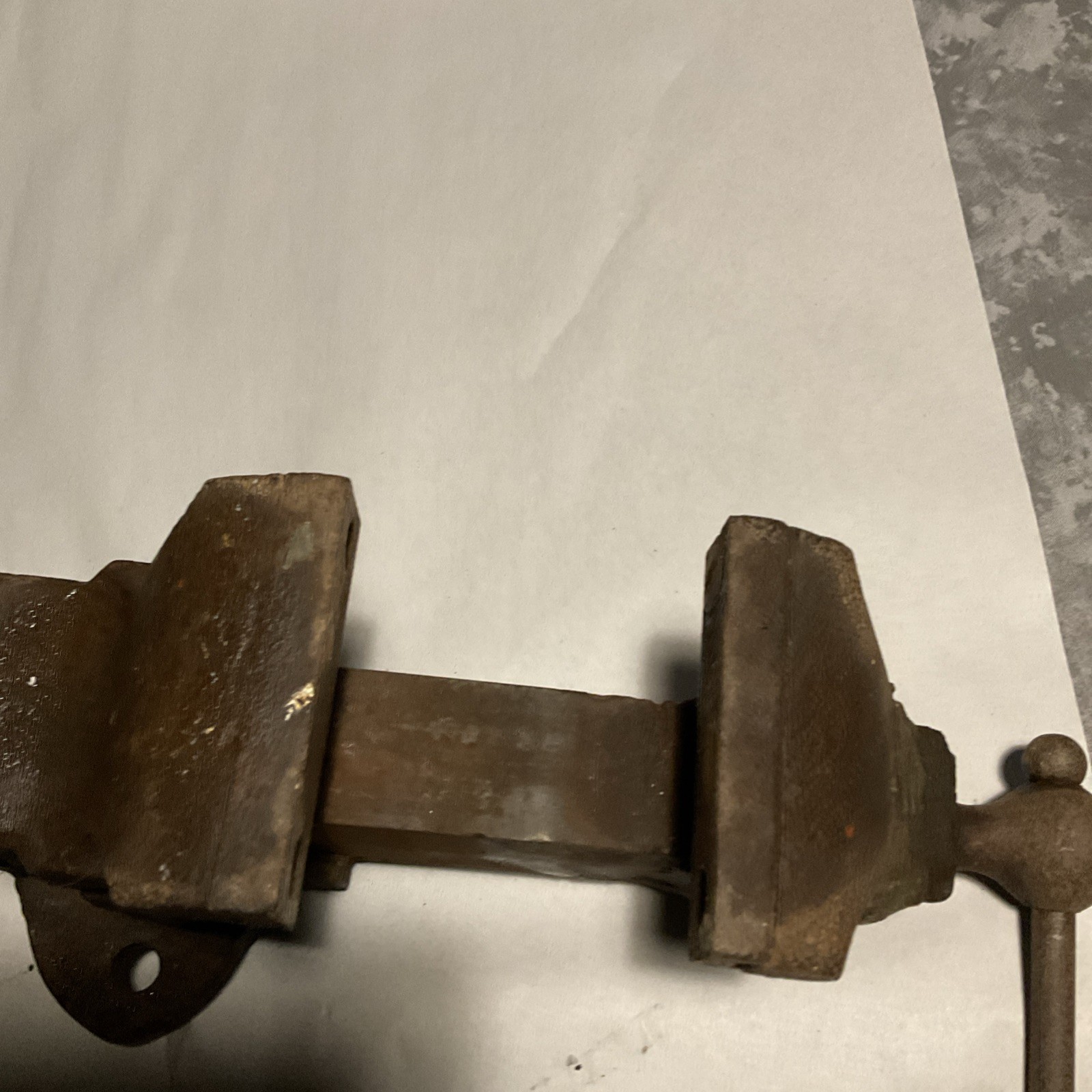 VTG Original Monarch No. 215 Heavy Duty Steel Bench Vise Collectible Tool