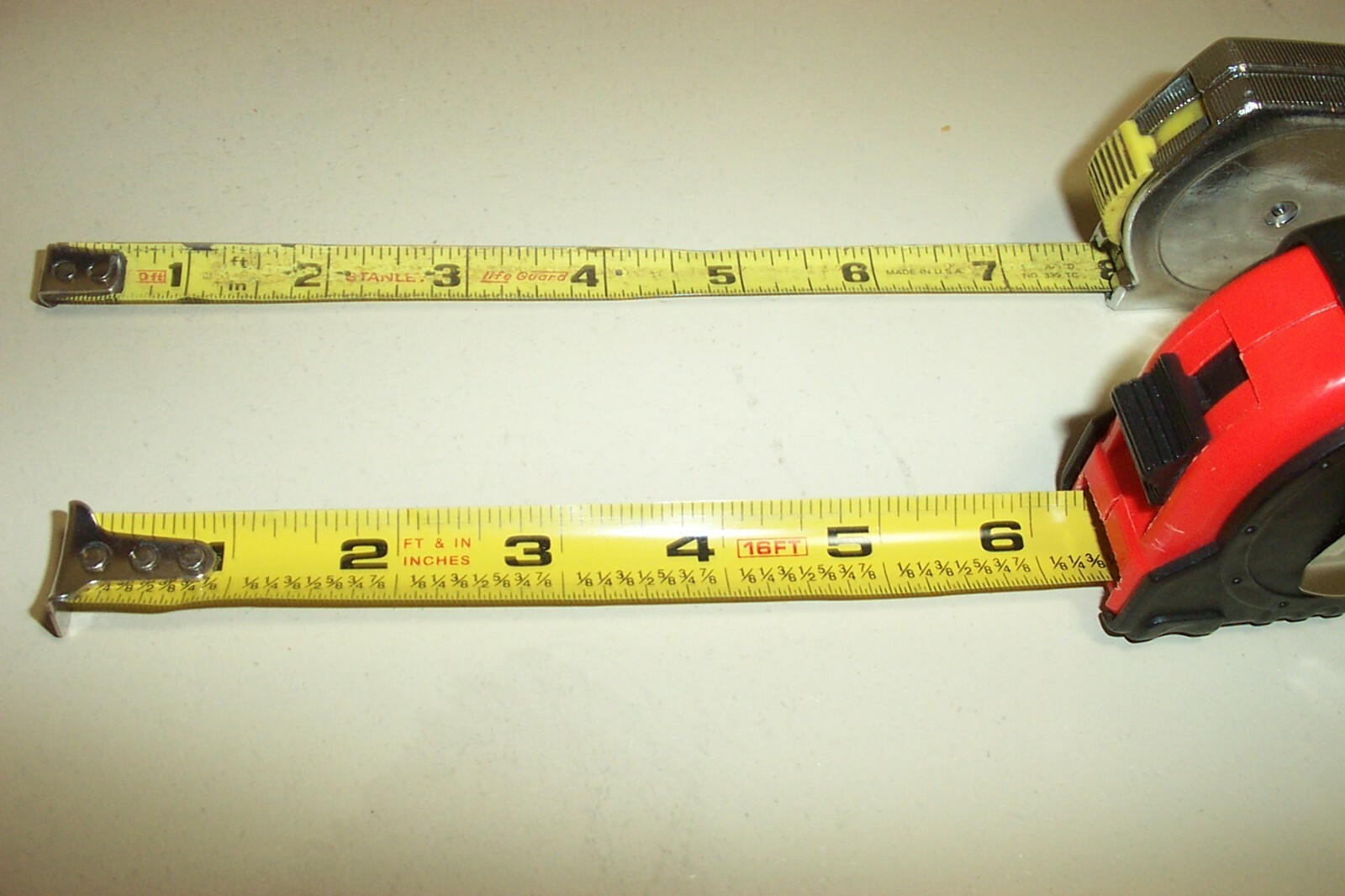 VTG LOT of 6 TAPE MEASURES, STANLEY POWER LOCK, WESTCRAFT, EAGLE RULE HAPPY HOME
