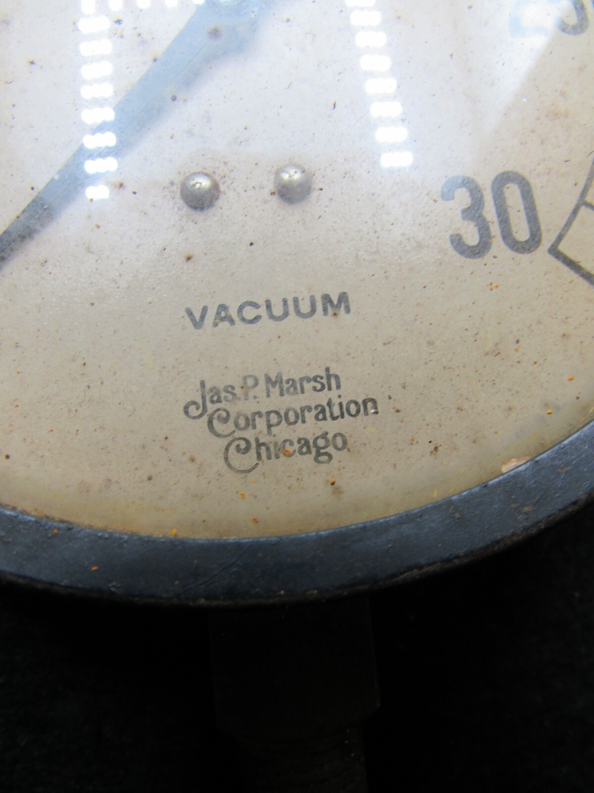 Antique JAS. P. MARSH 1920’s Vacuum GAUGE Steam PUNK Industrial