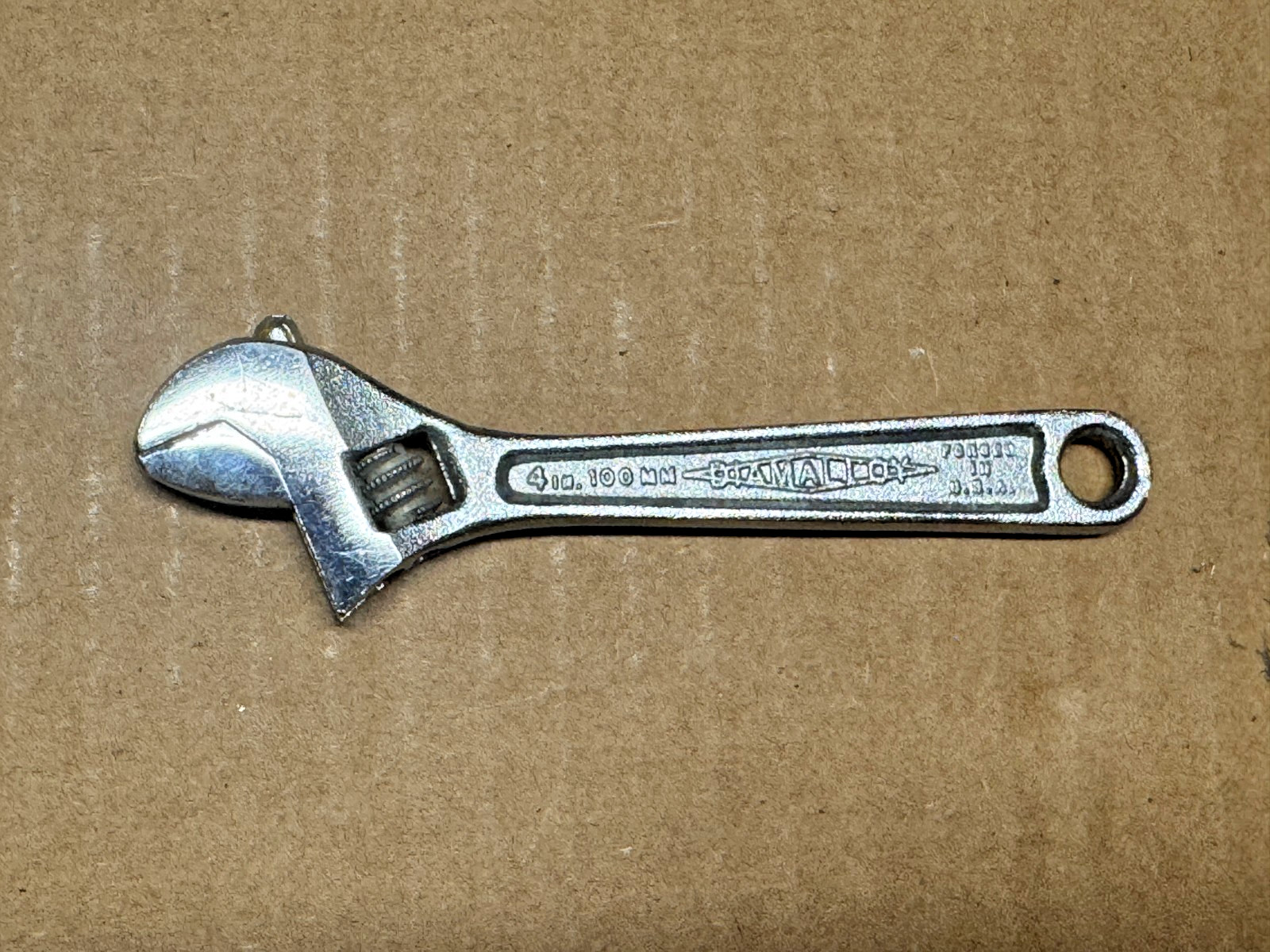 Vintage Diamond Tool and Horseshoe Co. 4″ Adjustable Wrench Diamalloy Forged VGC