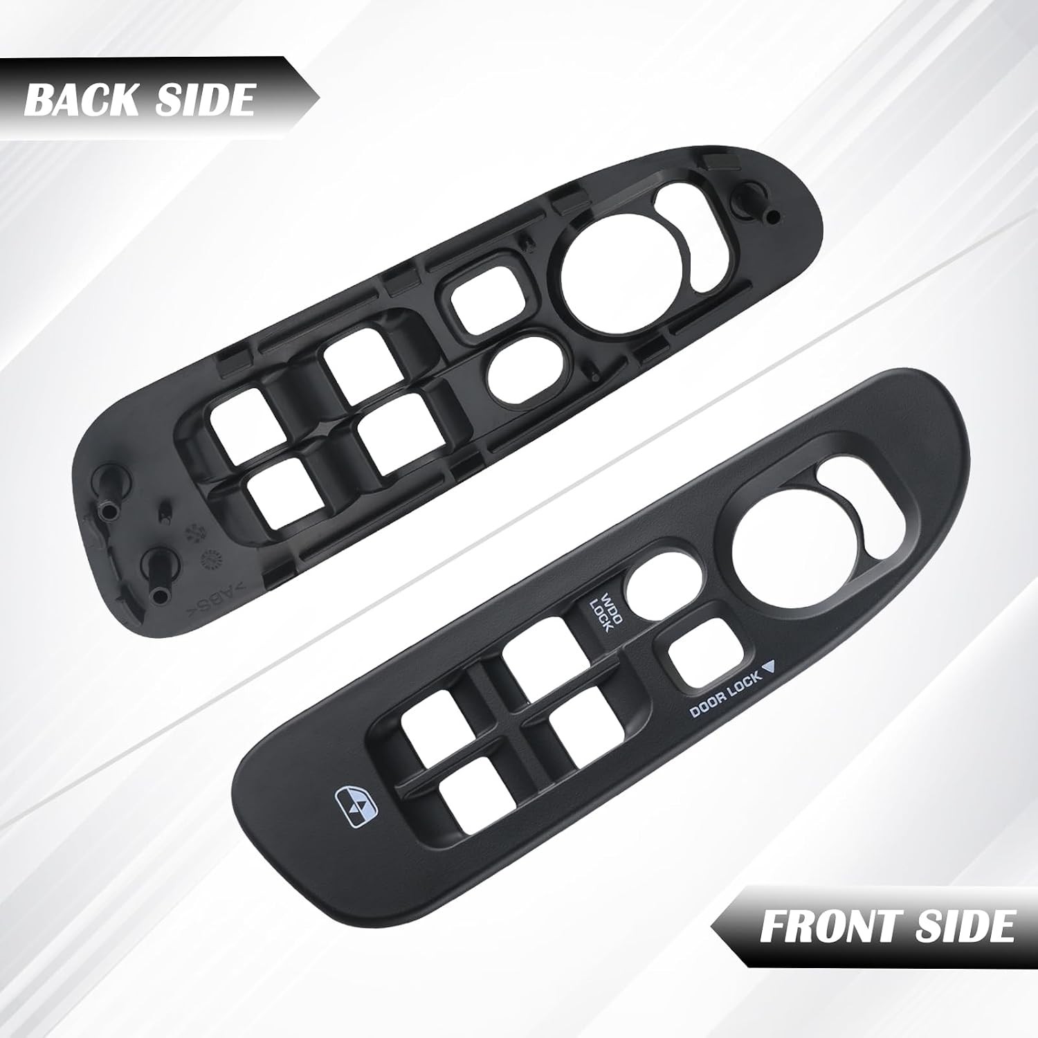 Black Master Power Door Window Switch Bezel Front Driver Side | for 2002-2008 Do