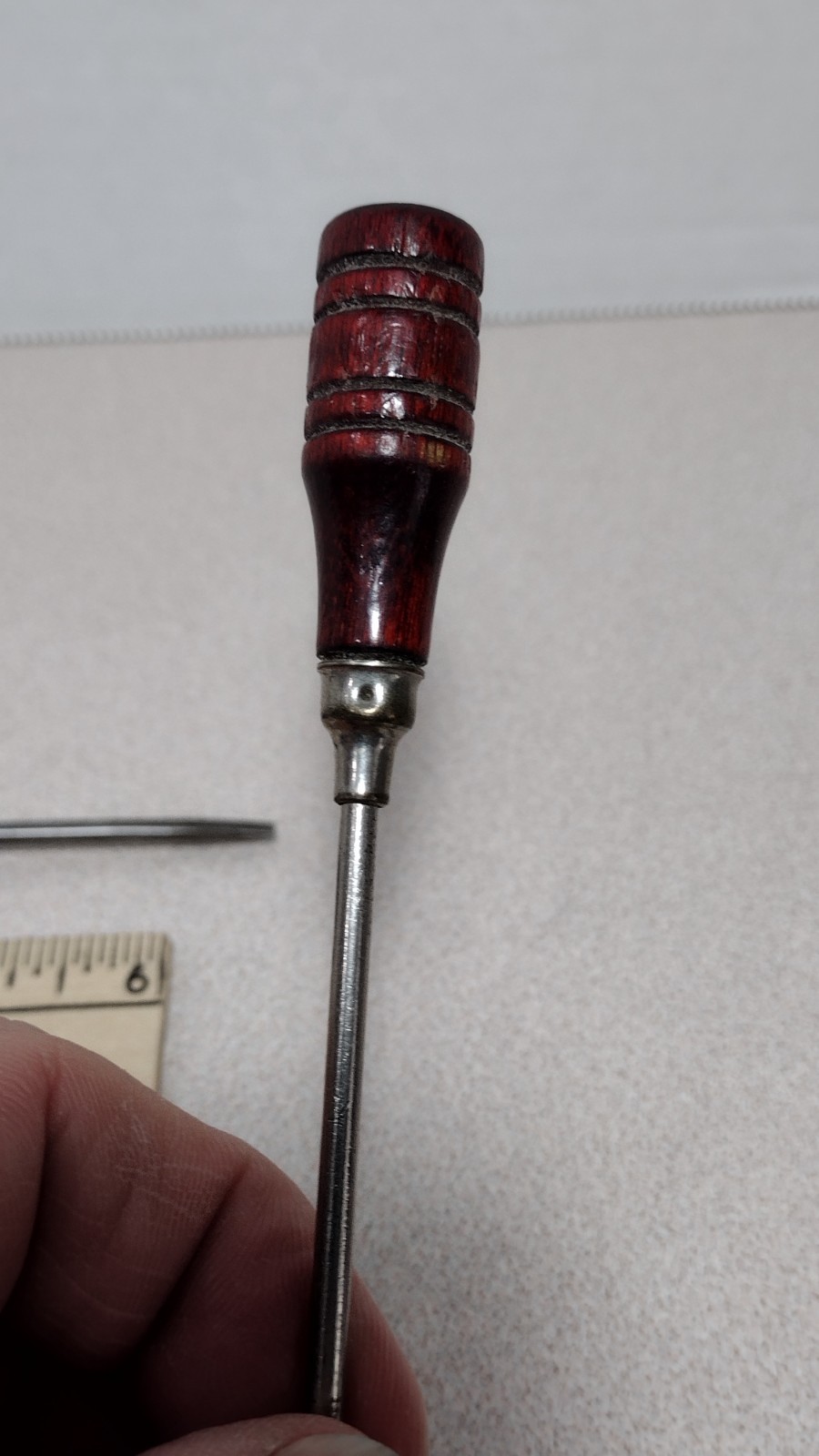 Lot of 3 Vintage Jewelers Wood Handled Flathead Screwdrivers (v273)