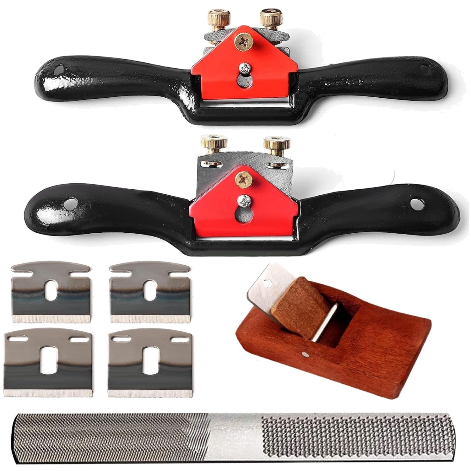 Durable Metal Blades – Adjustable Spokeshave & Wood Rasp Set