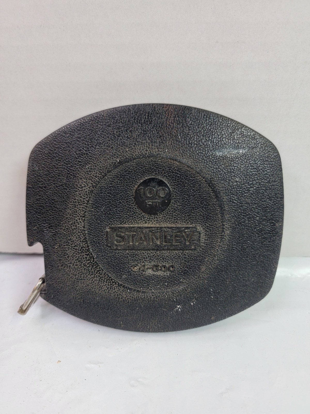 Vintage Stanley 34-500 100 Ft Steel Long Tape Measure Hand Crank USA