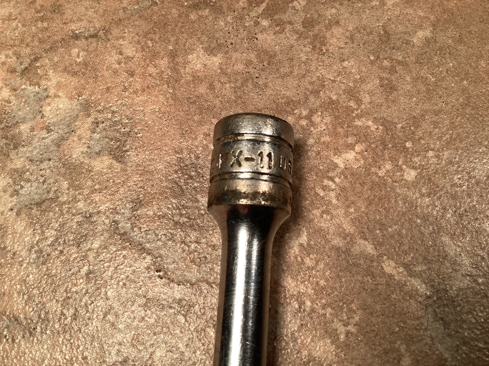 Vintage Snap-on Socket Extension FX-11 1/4″ Drive 12″ Length Forged Chrome USA
