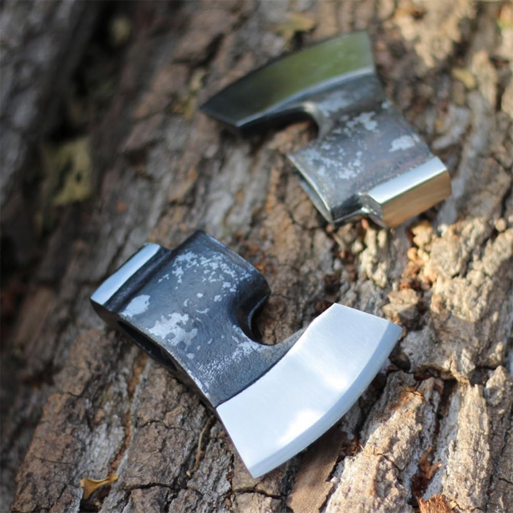 Forged High Carbon Steel Bushcraft Axe Head – Vintage Style Outdoor Hatchet