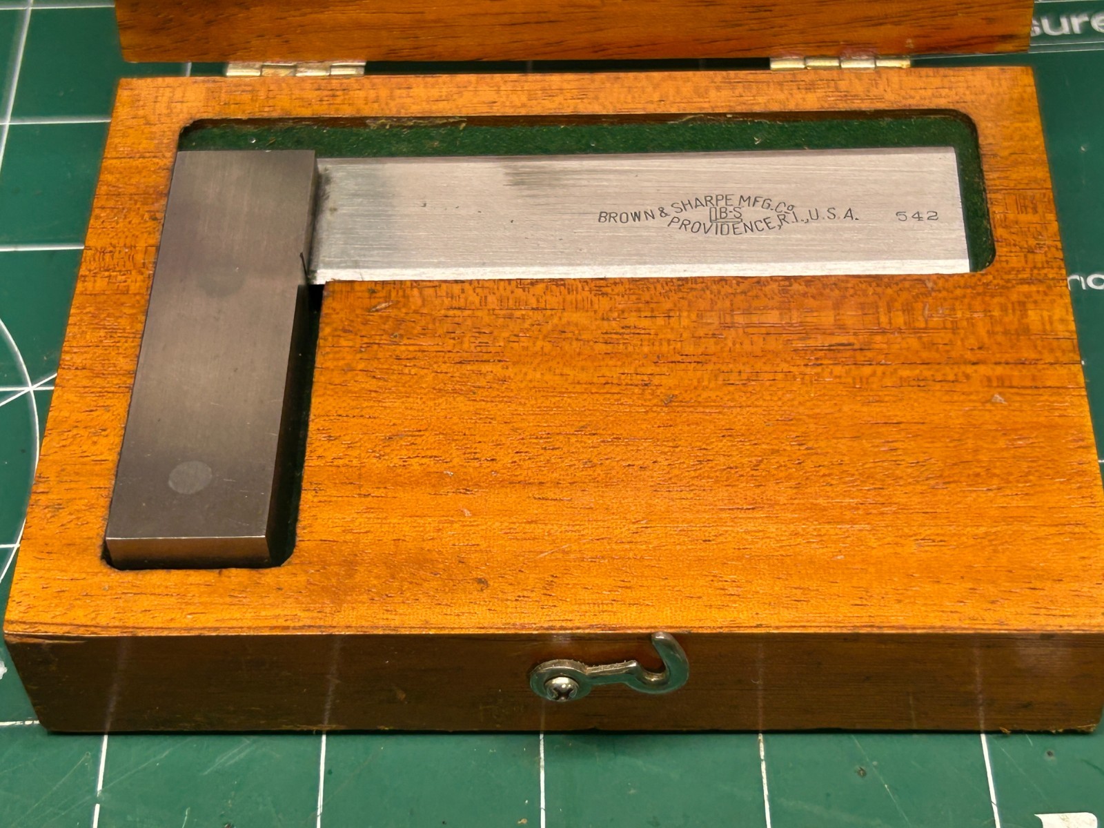 MACHINIST HmGdcB TOOLS LATHE MILL Machinist Brown & Sharpe Beveled Square Gage